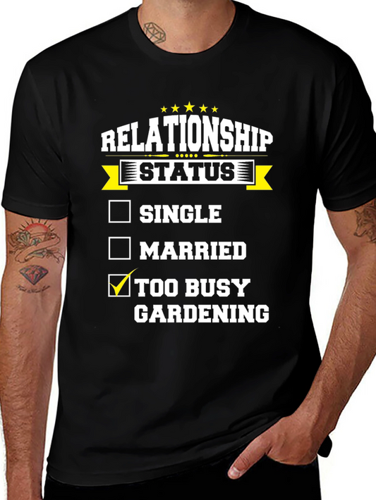Gardening Relationship Status T-Shirt