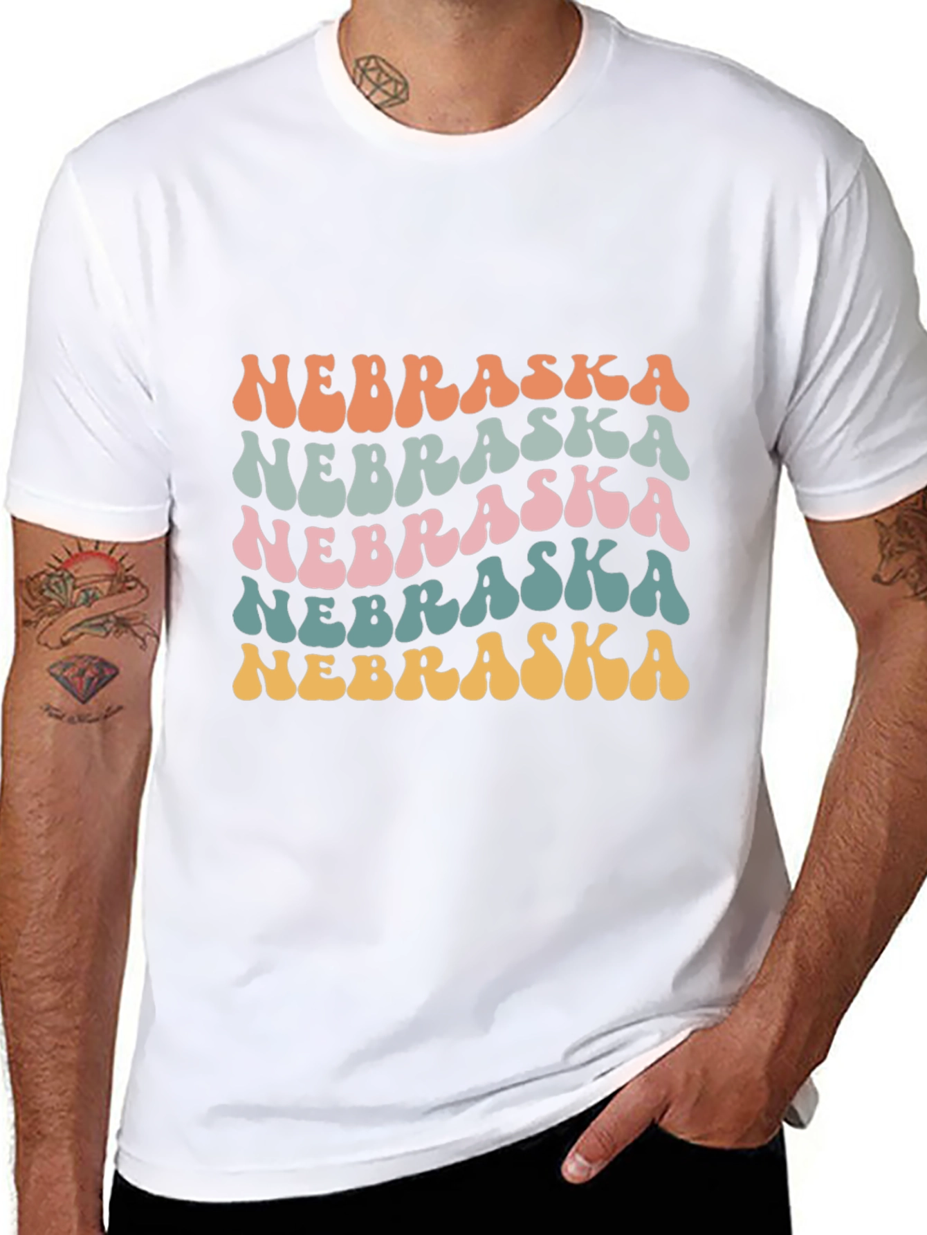 Retro Nebraska T-Shirt - Fun State Pride Tee