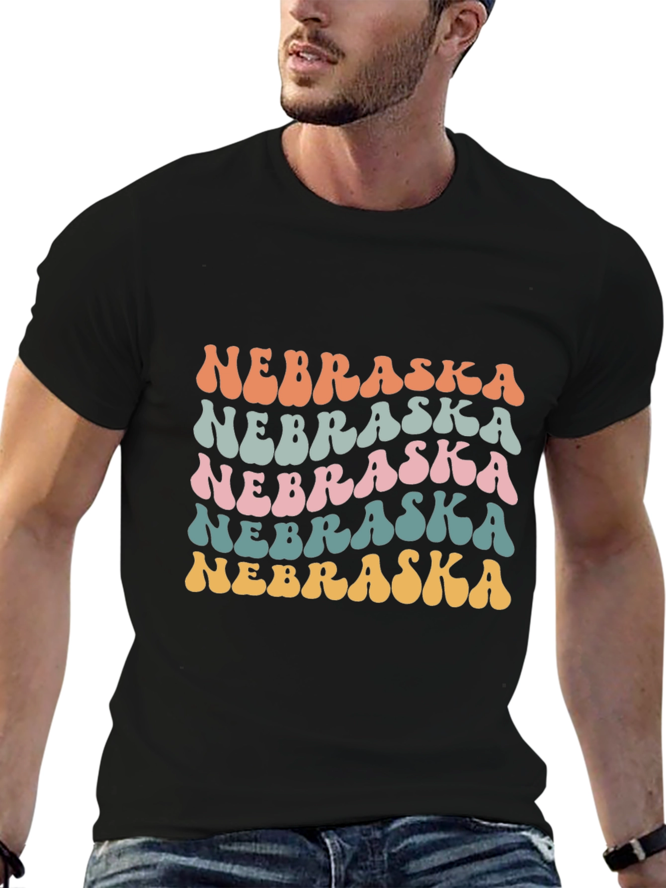 Retro Nebraska T-Shirt - Fun State Pride Tee