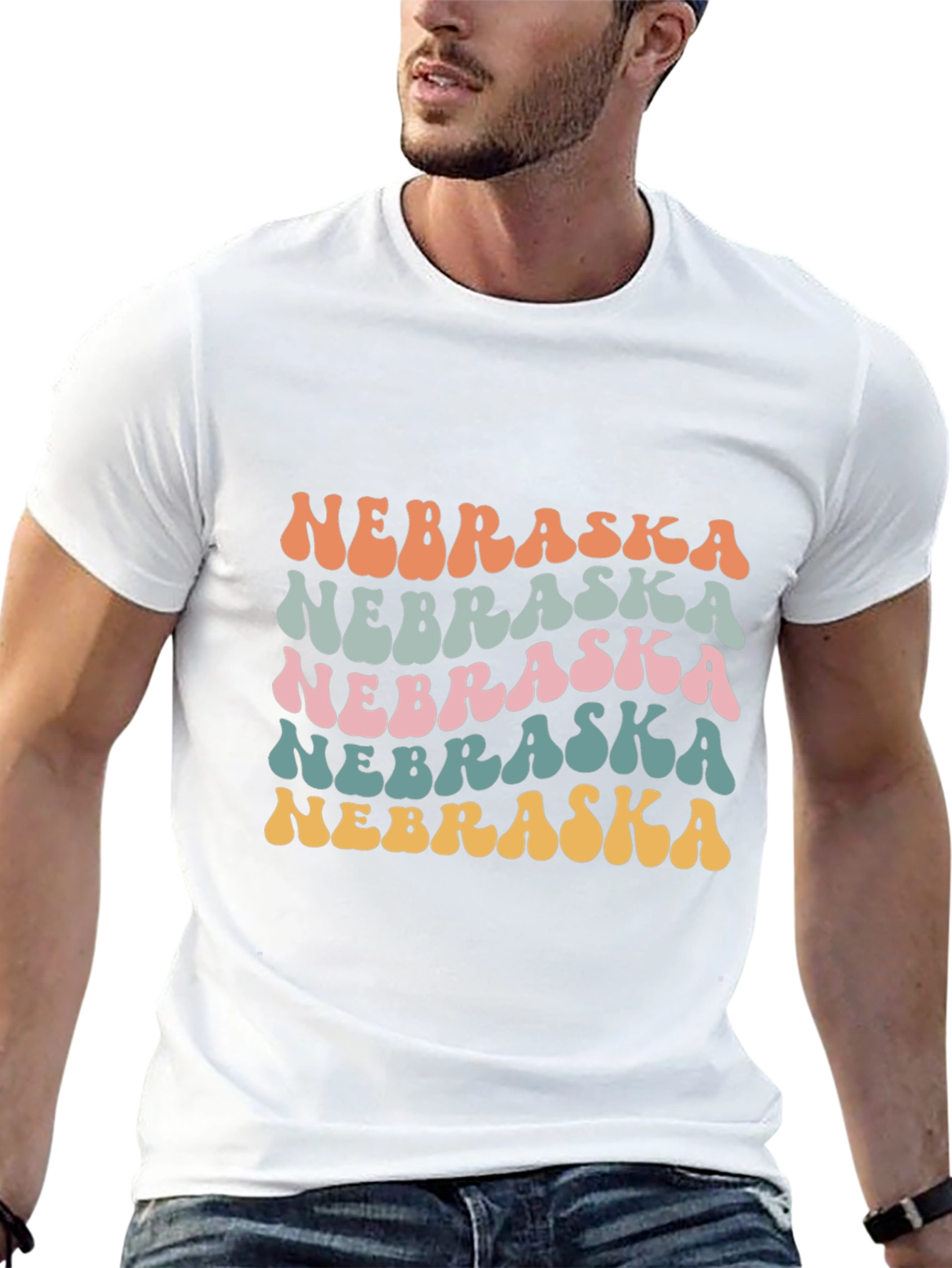 Retro Nebraska T-Shirt - Fun State Pride Tee