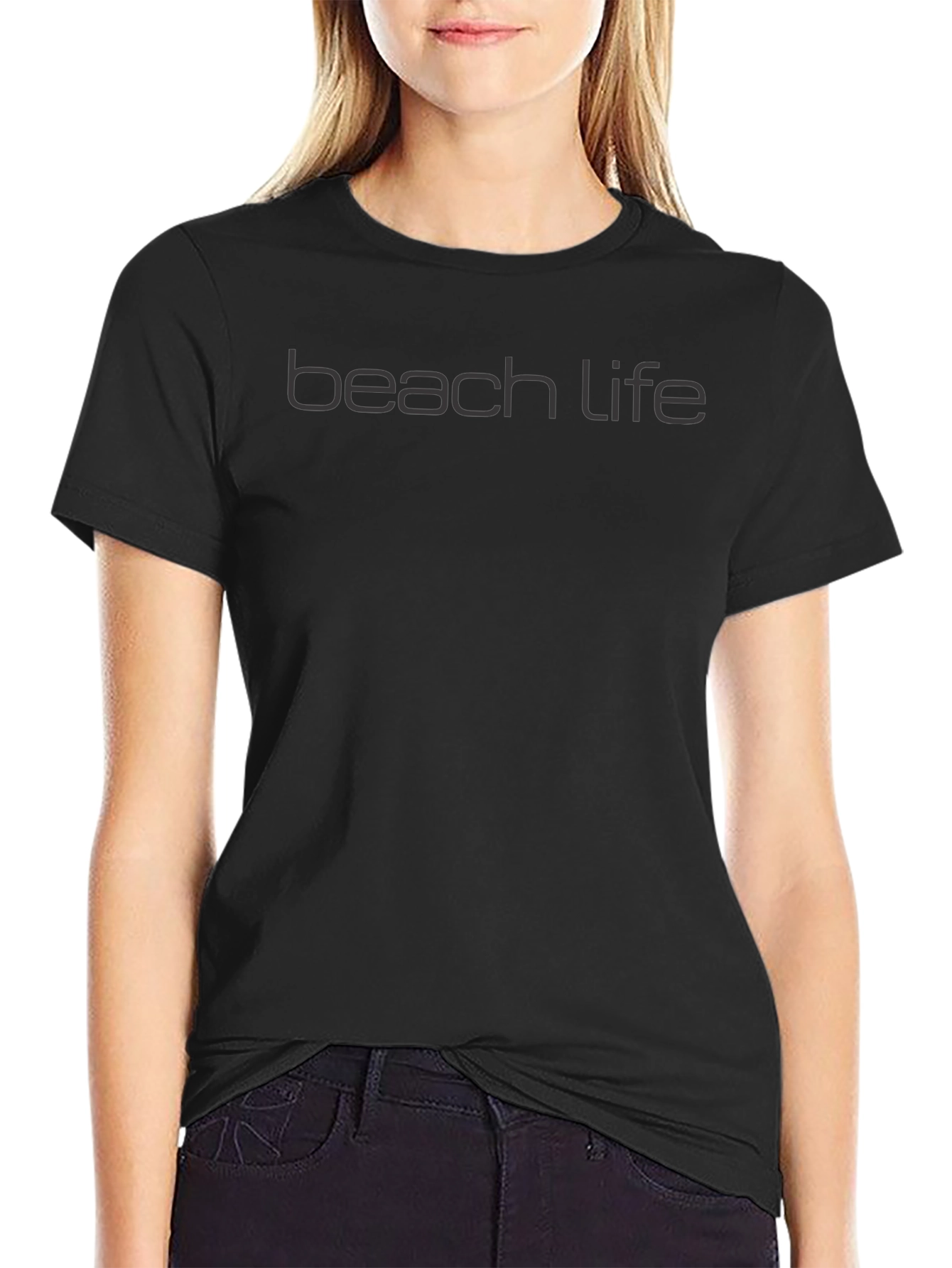 Beach Life Tee - Mens Black Graphic T-Shirt