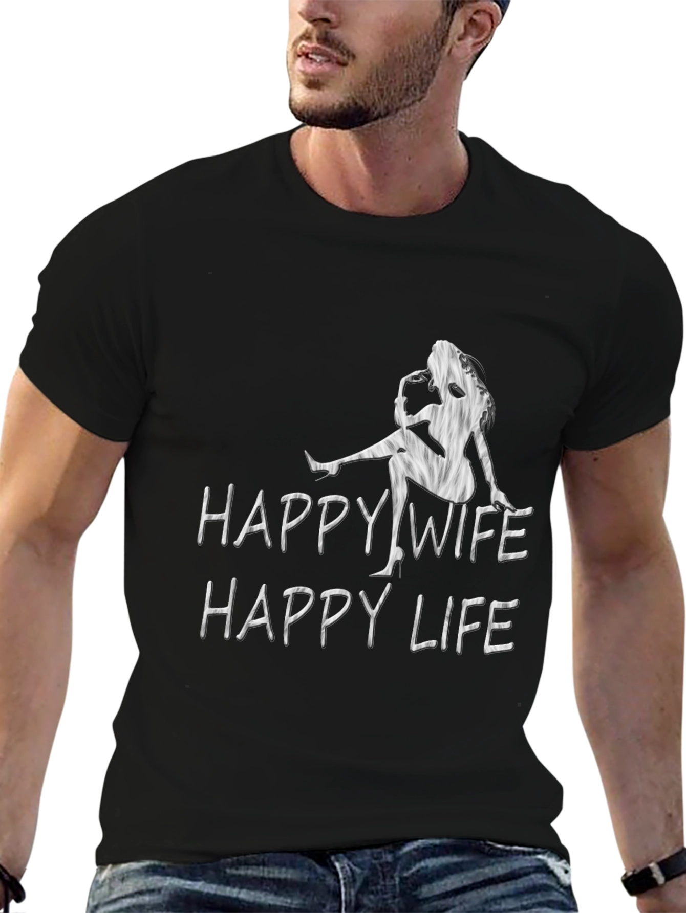 Happy Wife Happy Life Graphic Tee