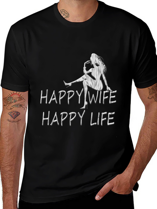 Happy Wife Happy Life Graphic Tee