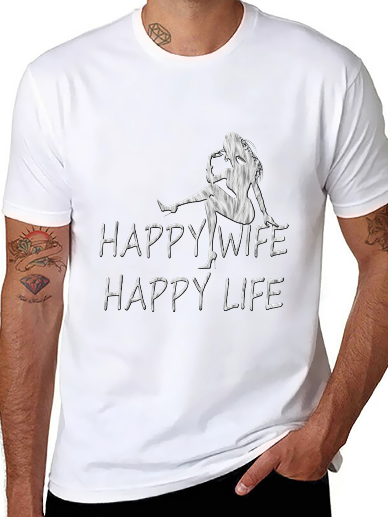 Happy Wife Happy Life Graphic Tee