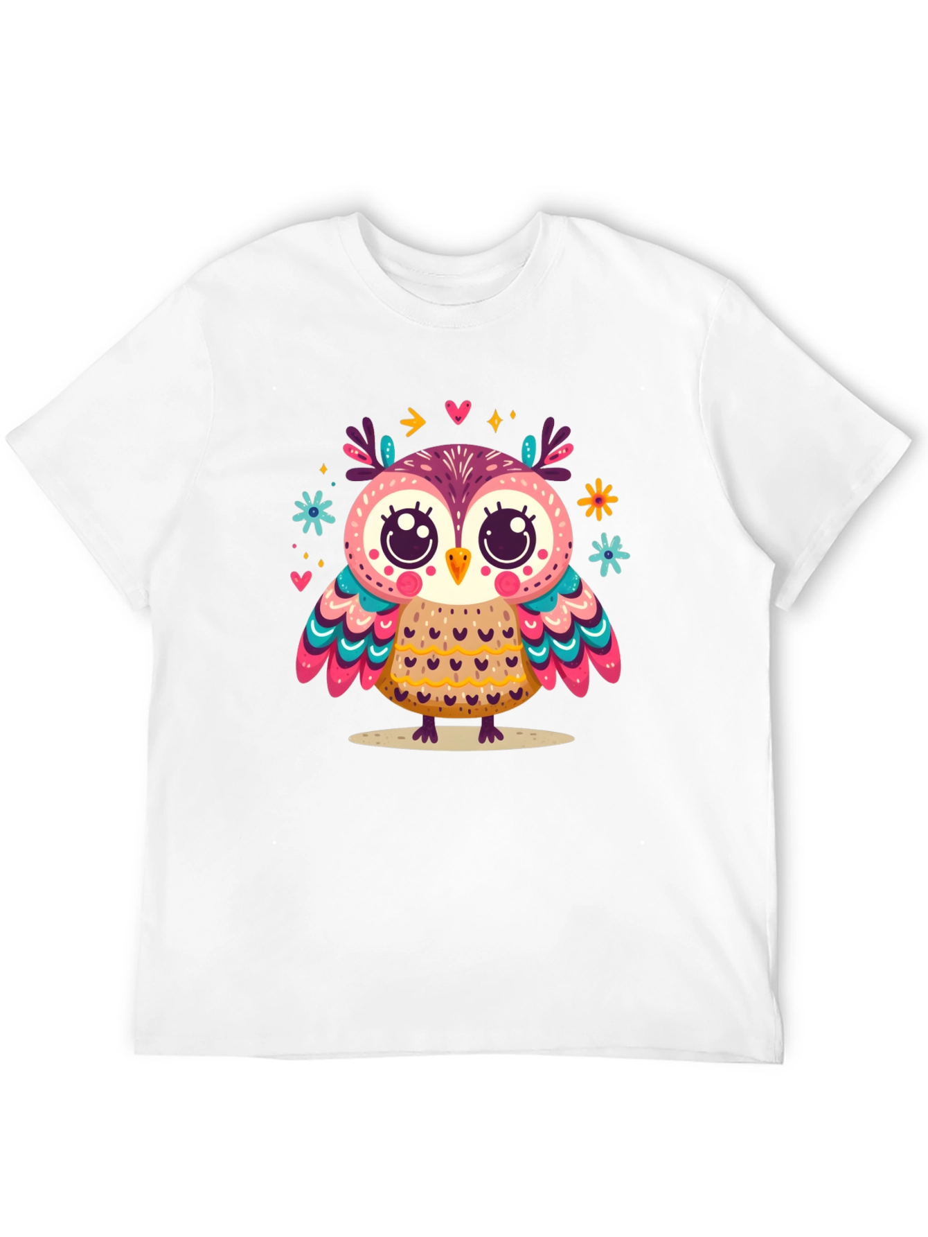Whimsical Owl Graphic Tee - Unisex