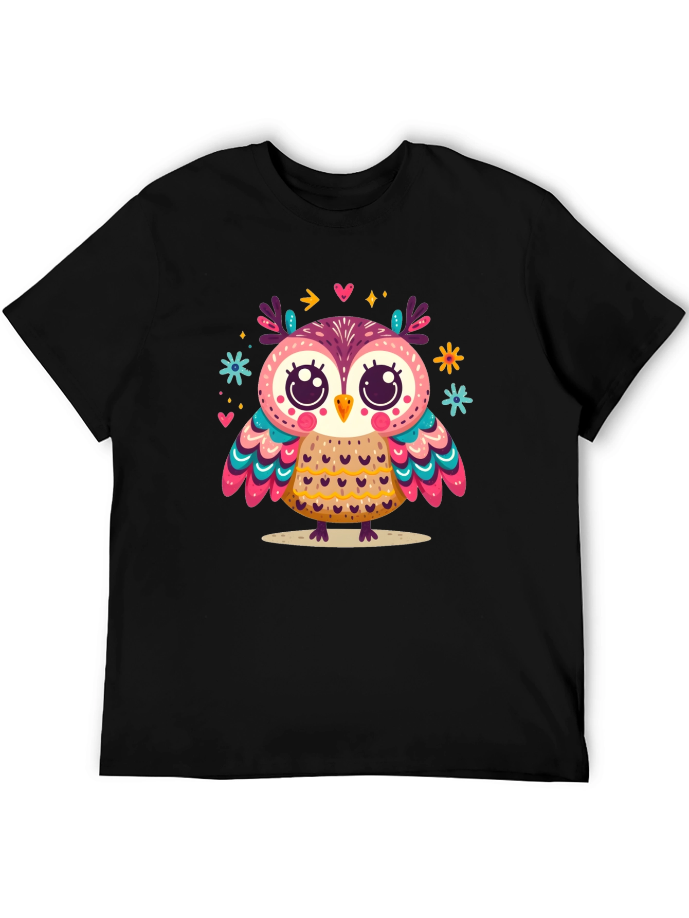 Whimsical Owl Graphic Tee - Unisex