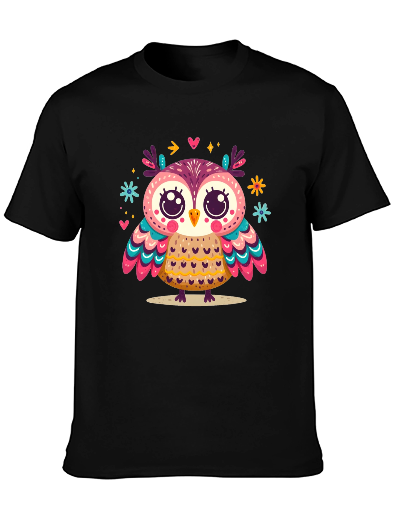 Whimsical Owl Graphic Tee - Unisex