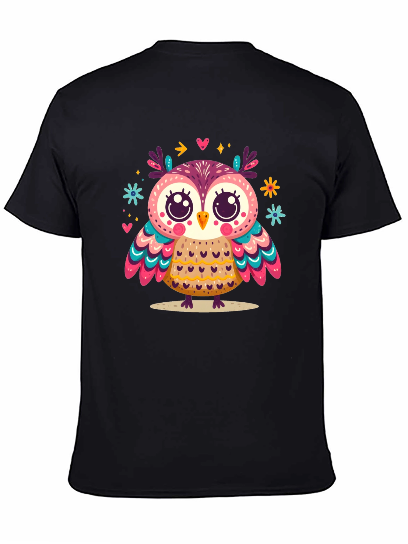 Whimsical Owl Graphic Tee - Unisex