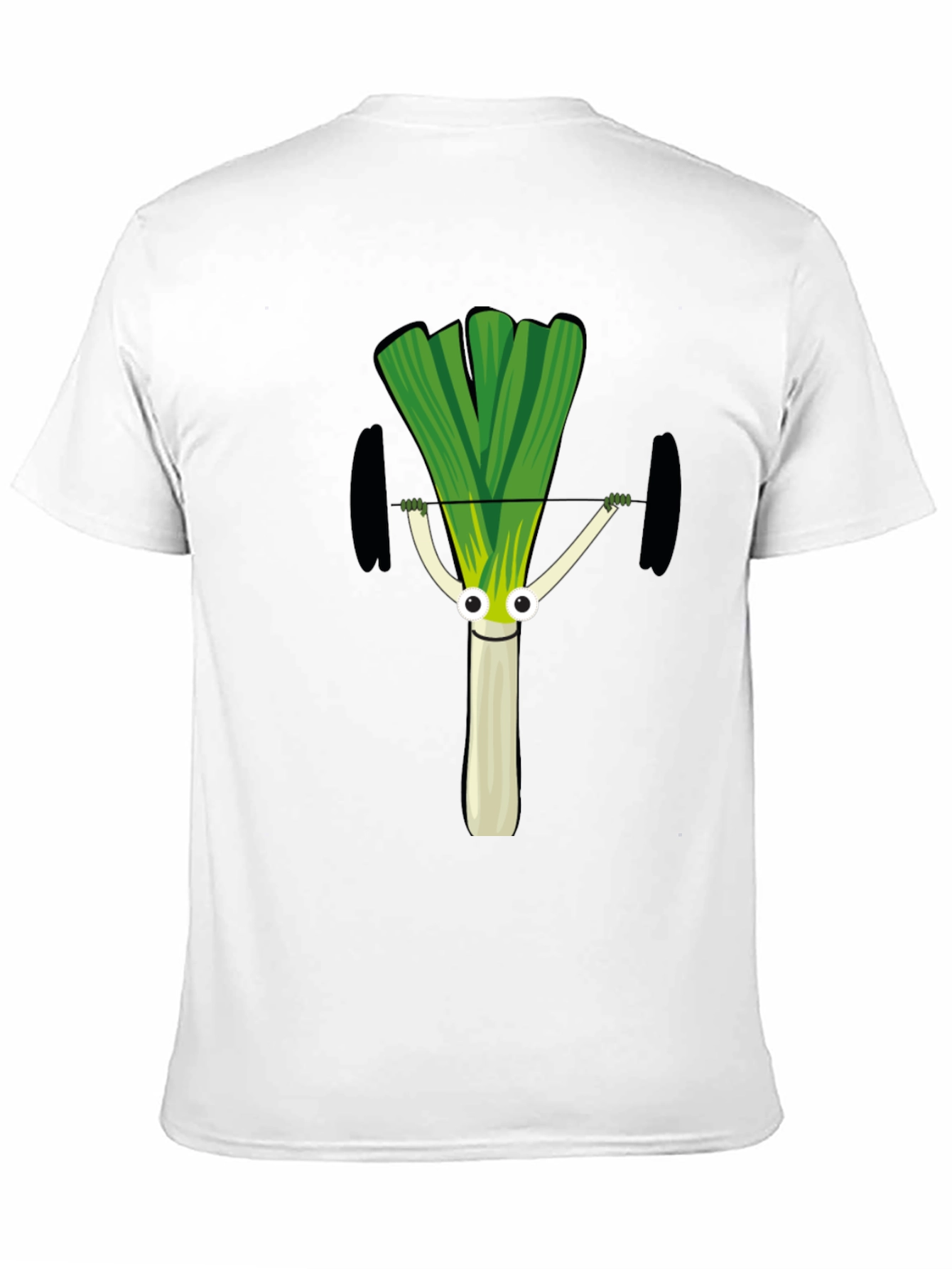 Leek Lifting Weights Graphic T-Shirt