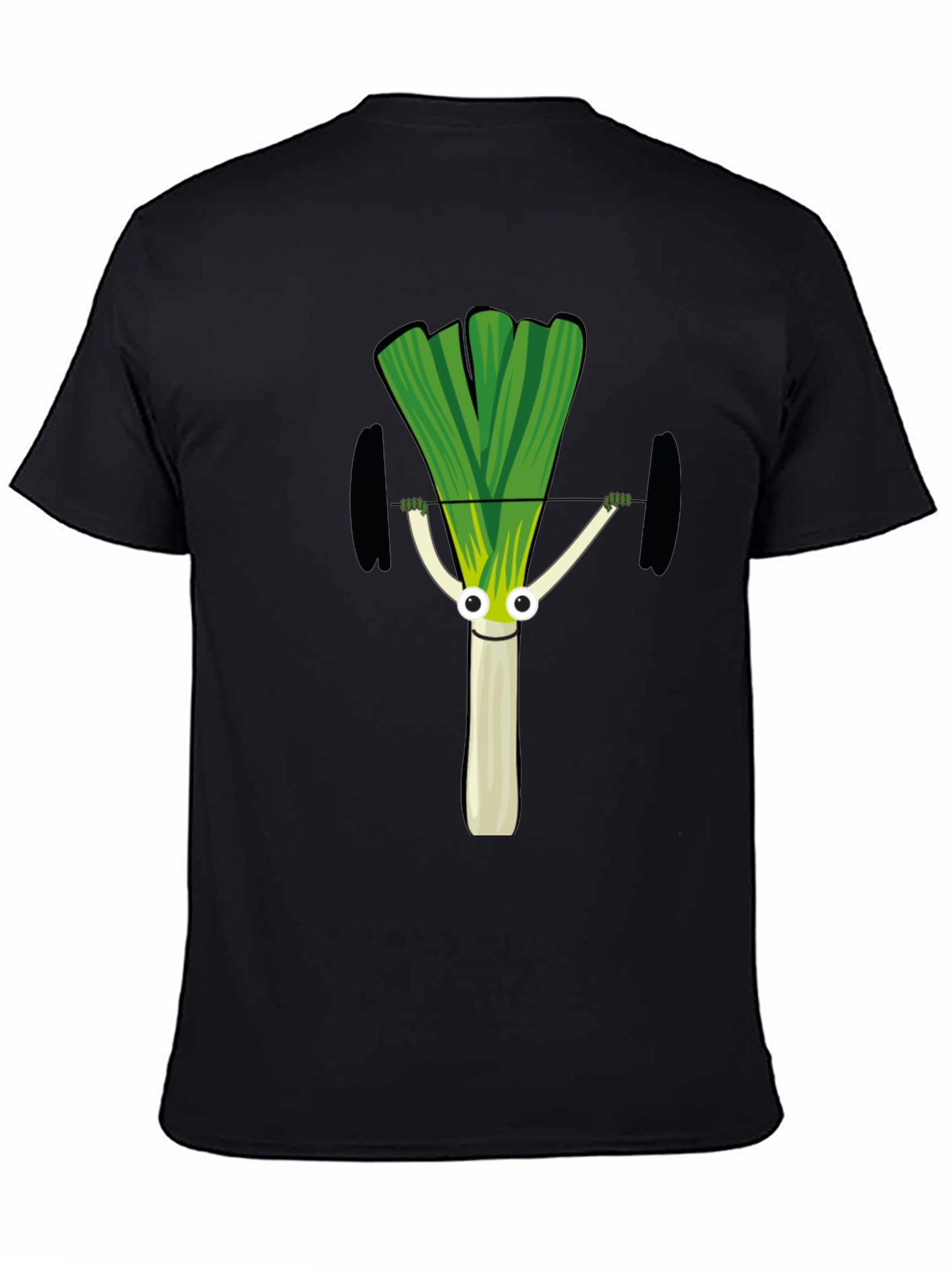 Leek Lifting Weights Graphic T-Shirt