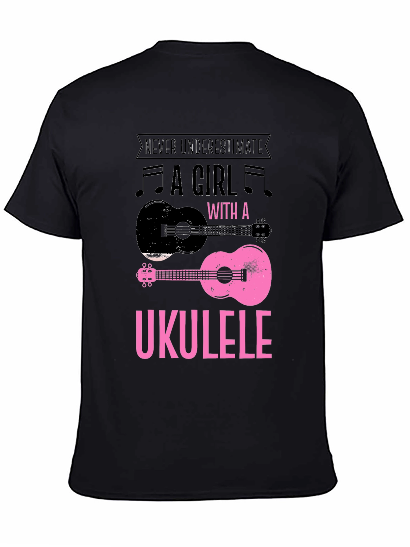 Ukulele Girl Graphic T-Shirt