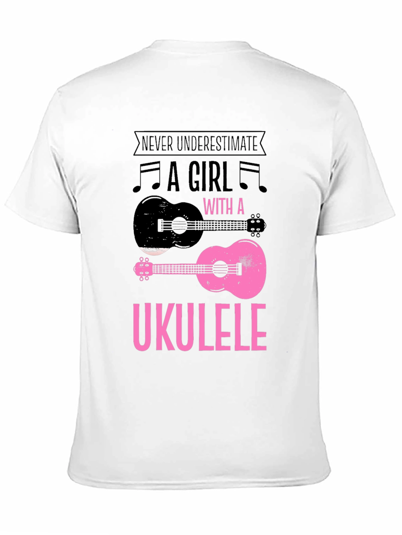 Ukulele Girl Graphic T-Shirt
