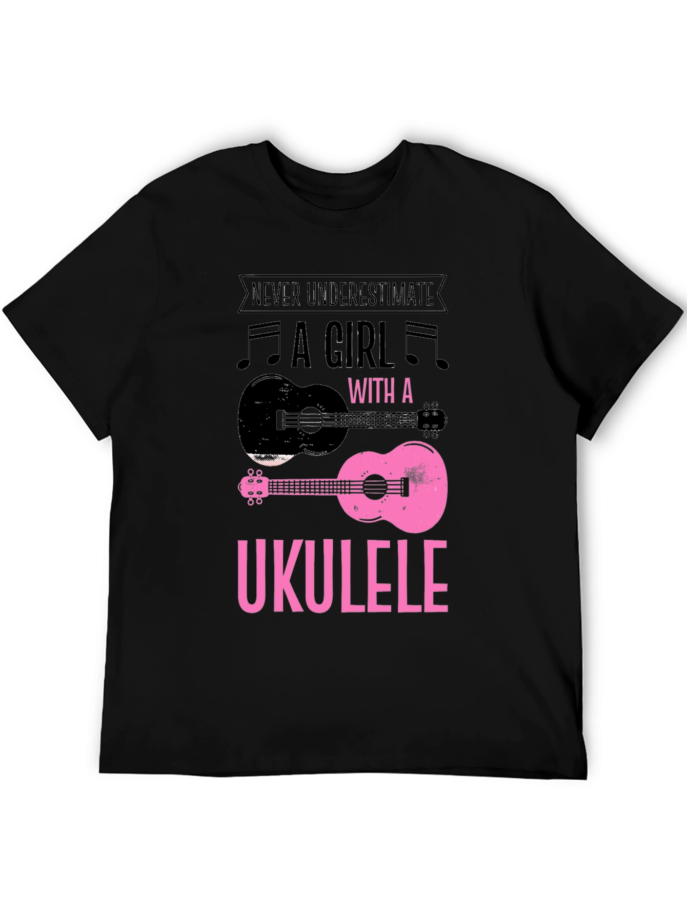 Ukulele Girl Graphic T-Shirt