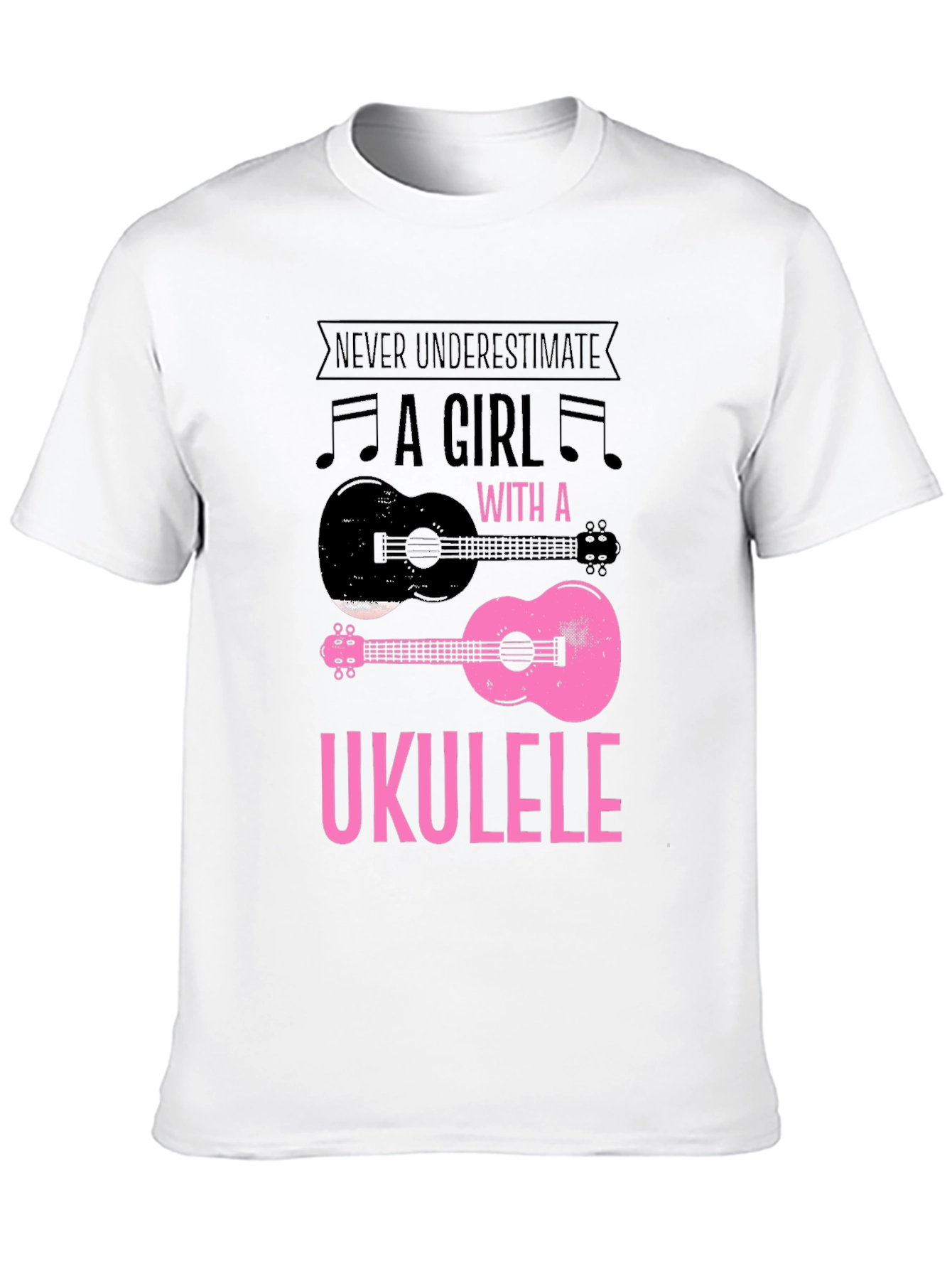 Ukulele Girl Graphic T-Shirt