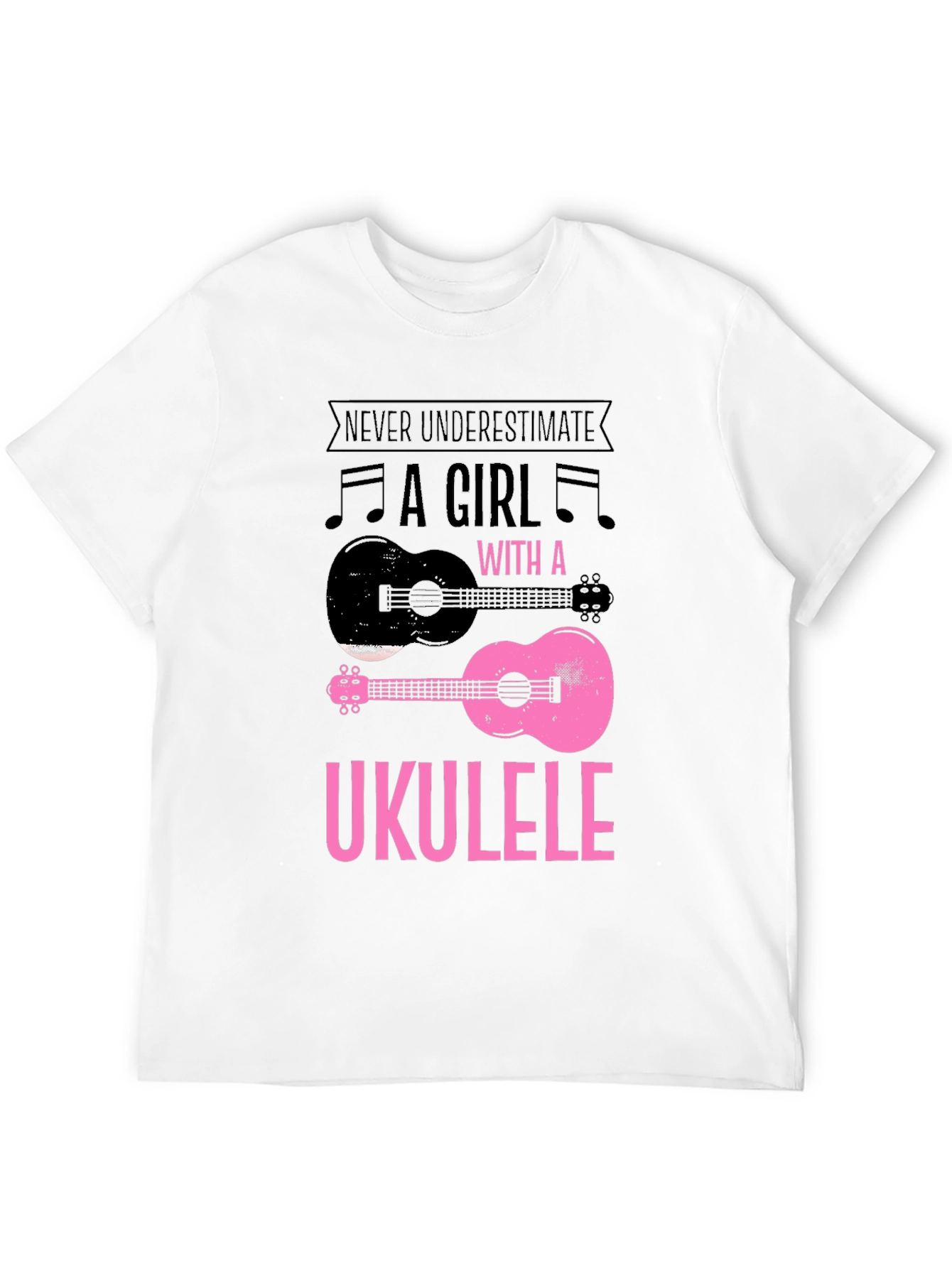 Ukulele Girl Graphic T-Shirt