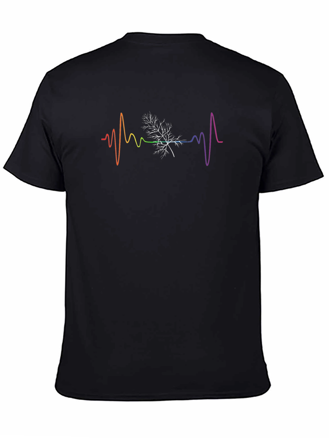 Rainbow Maple Leaf Heartbeat T-Shirt