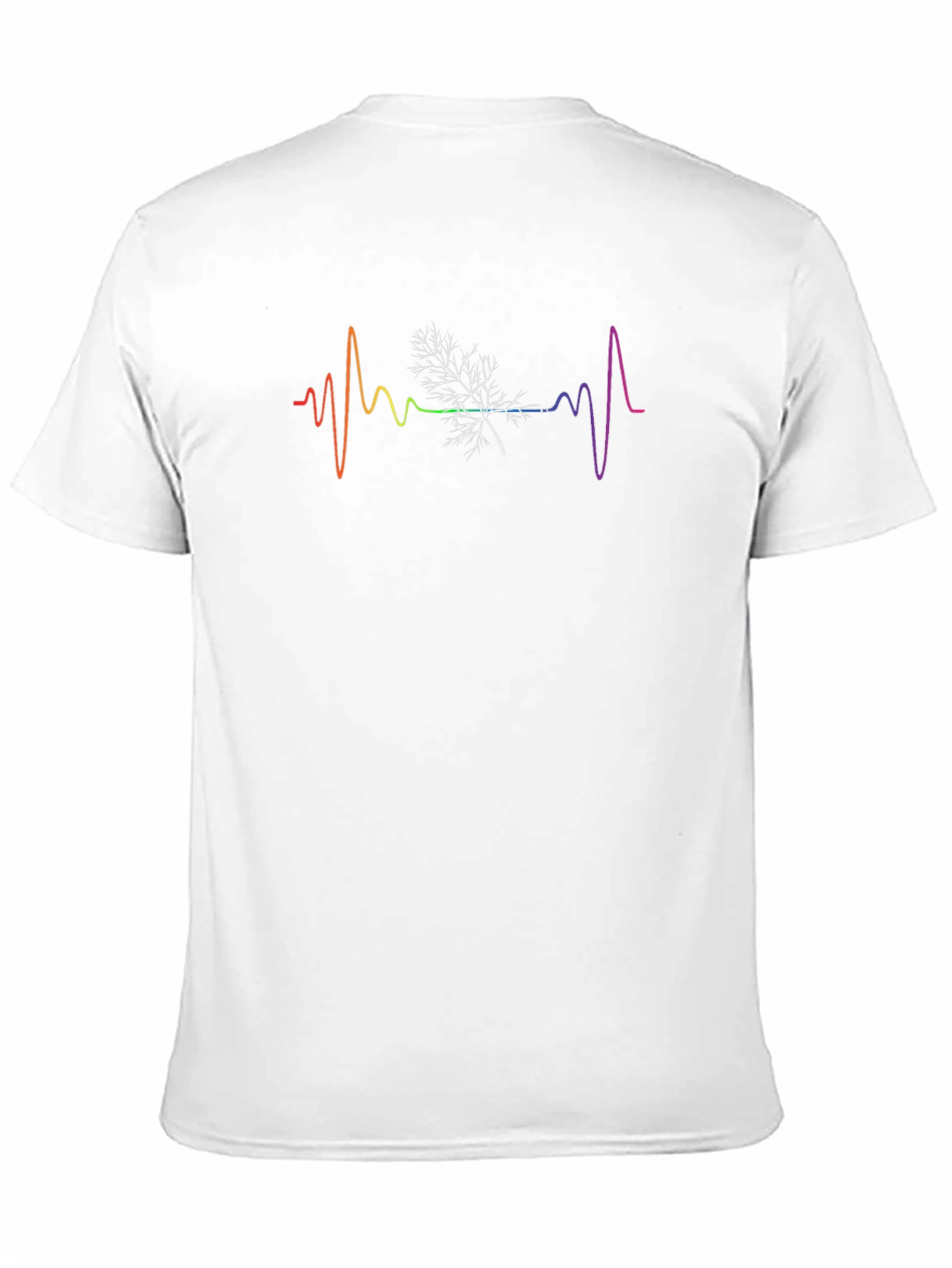 Rainbow Maple Leaf Heartbeat T-Shirt