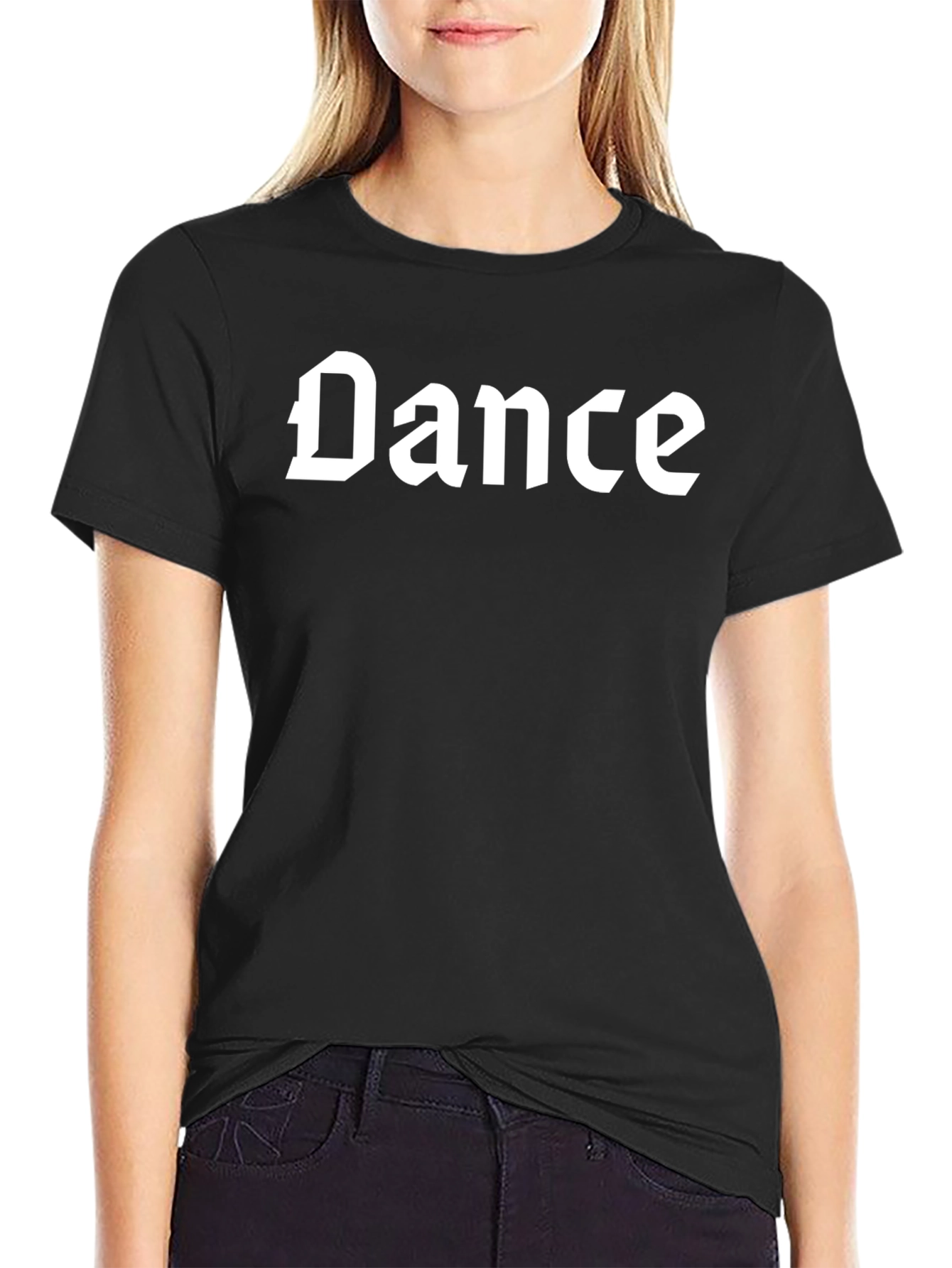 Dance Graphic Tee - Classic Gothic Font