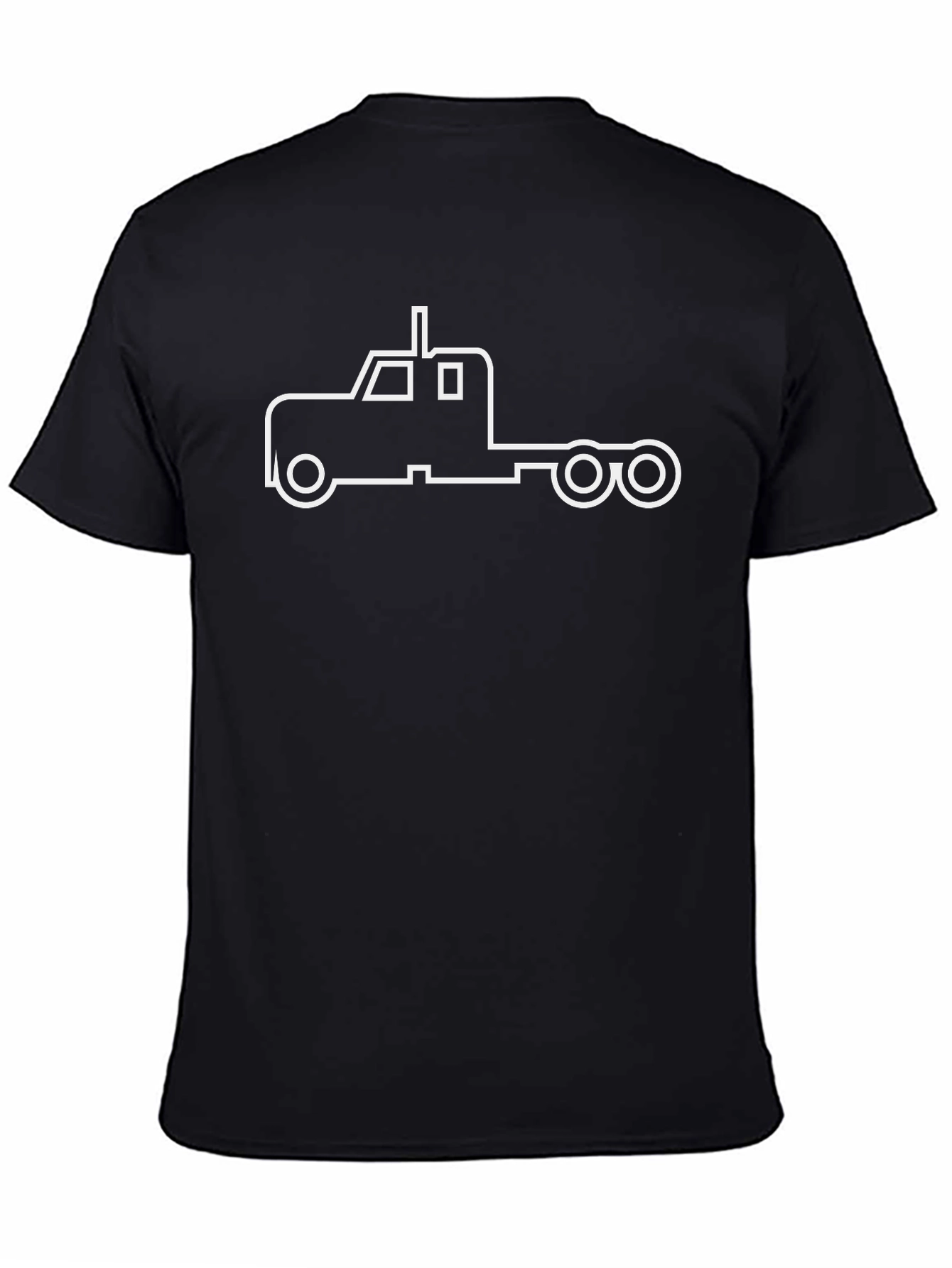 Truck Outline Graphic Tee - Black