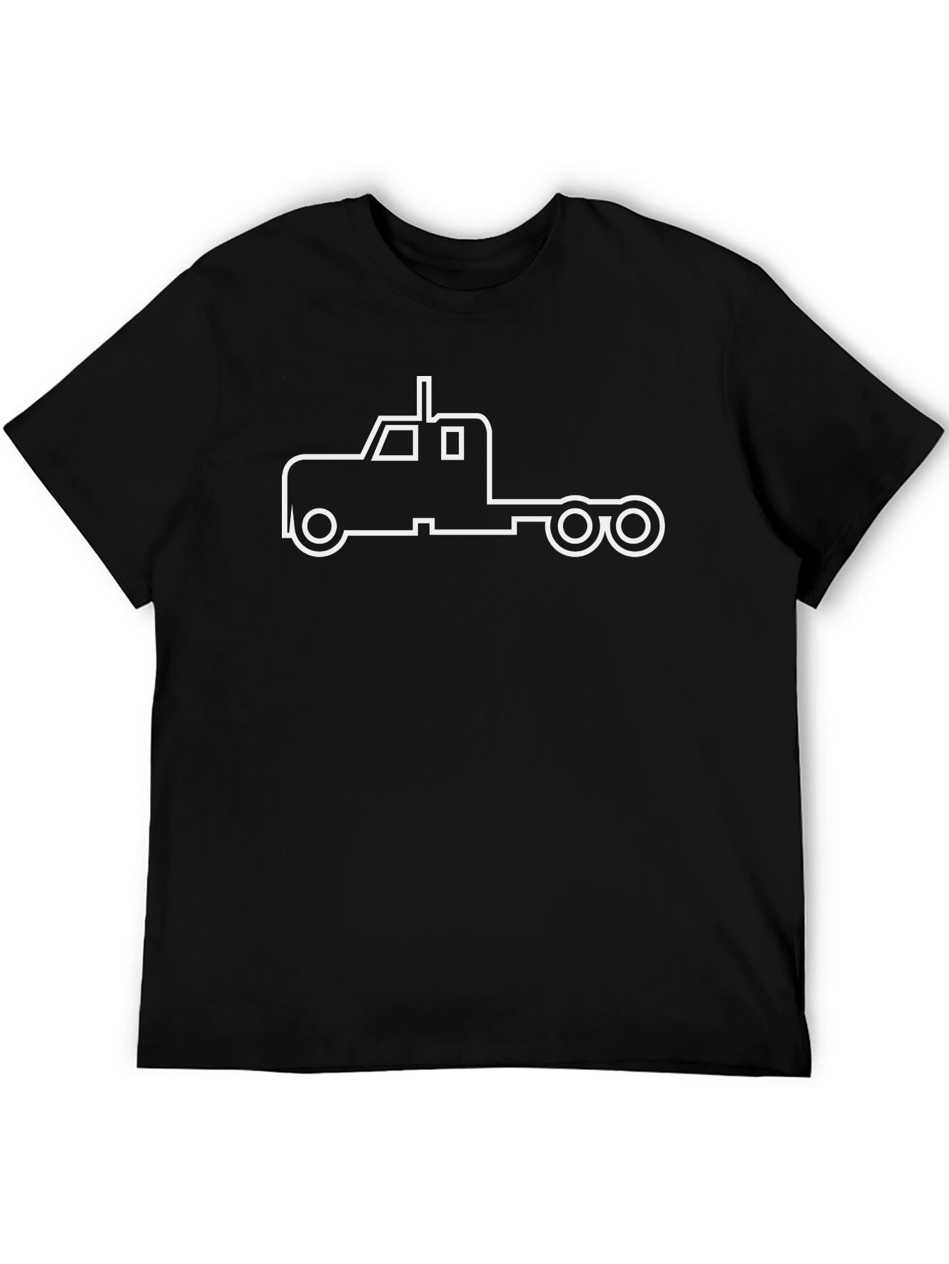 Truck Outline Graphic Tee - Black