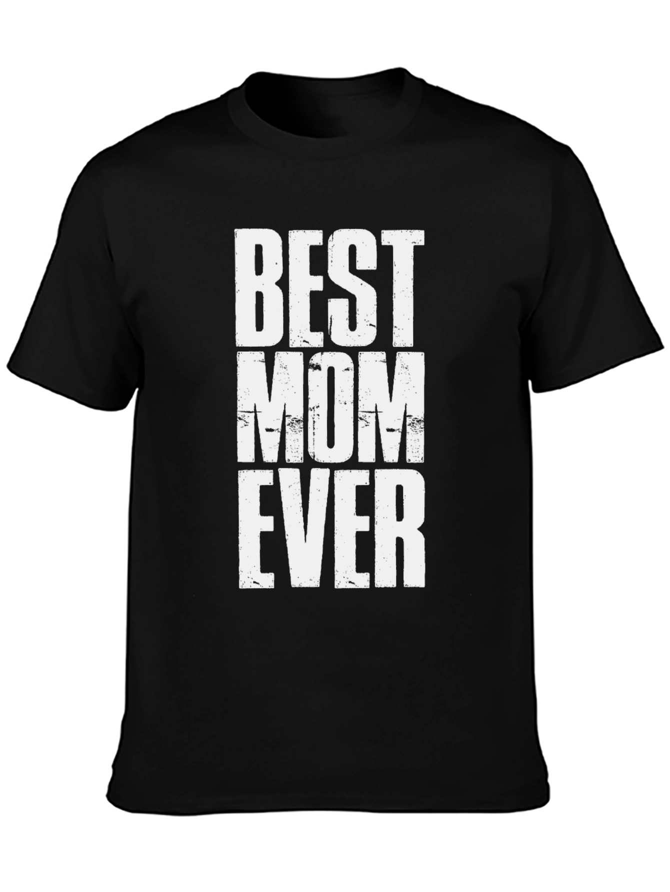 Best Mom Ever Graphic Tee - Black Cotton