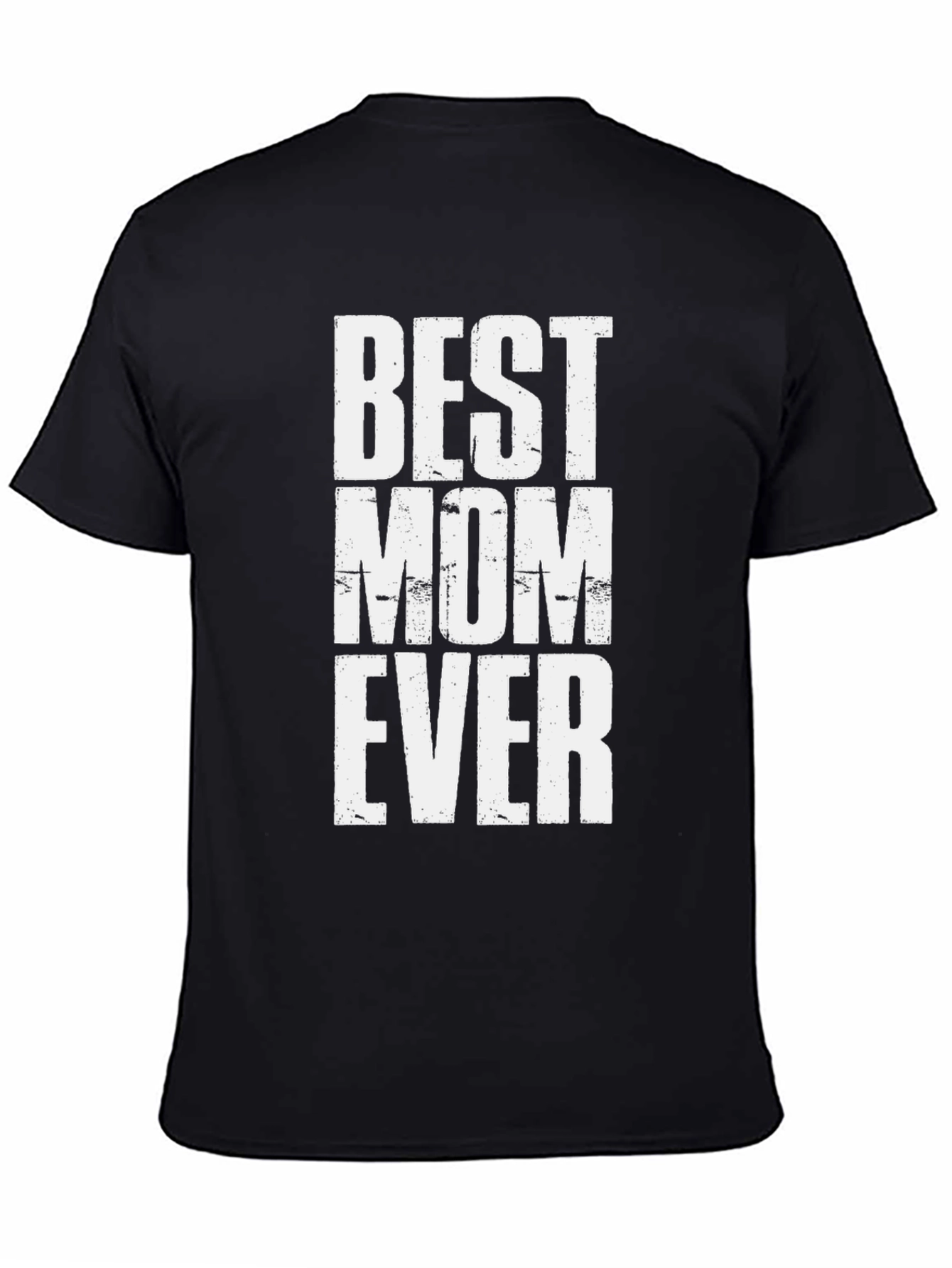 Best Mom Ever Graphic Tee - Black Cotton