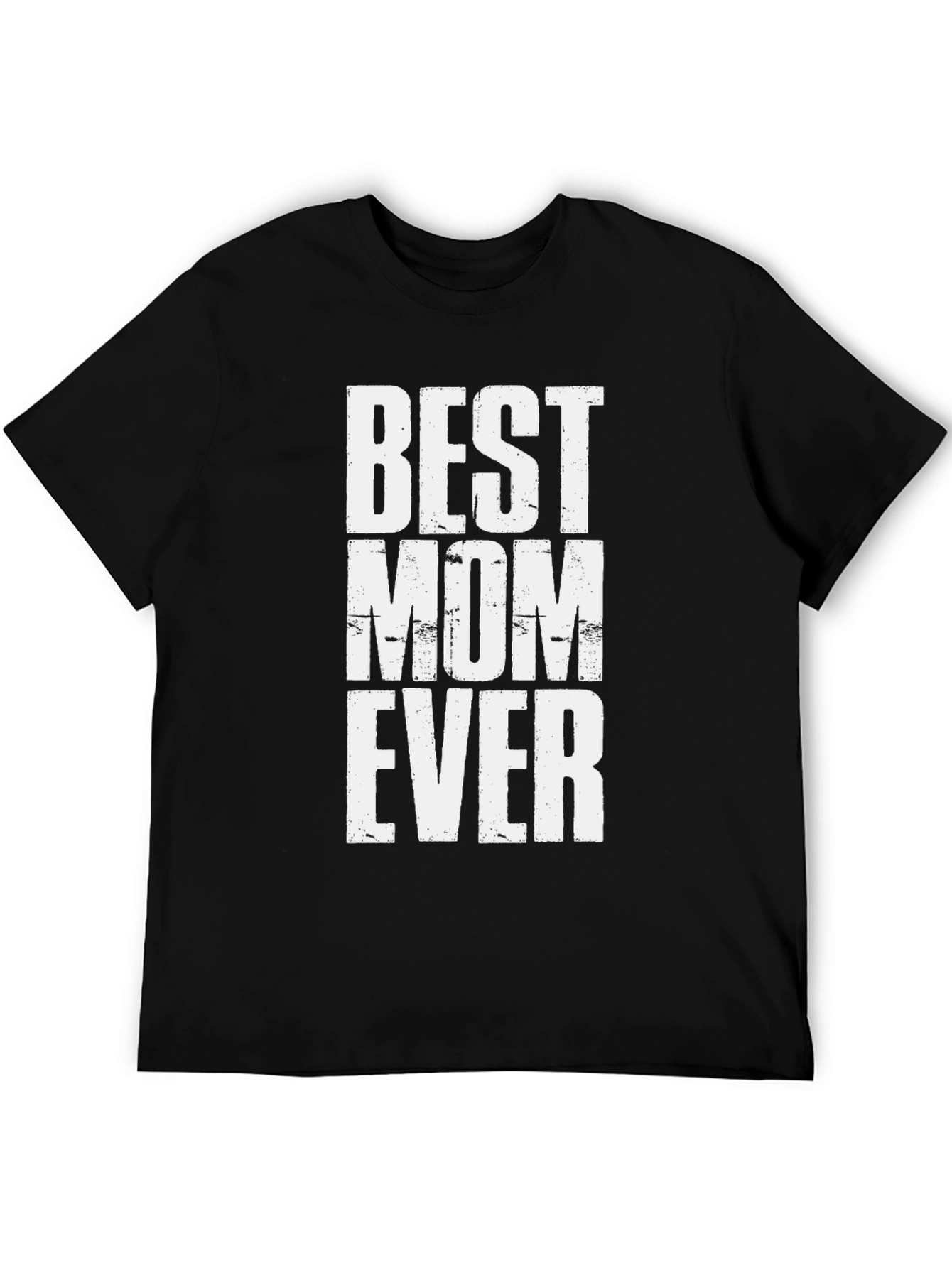 Best Mom Ever Graphic Tee - Black Cotton