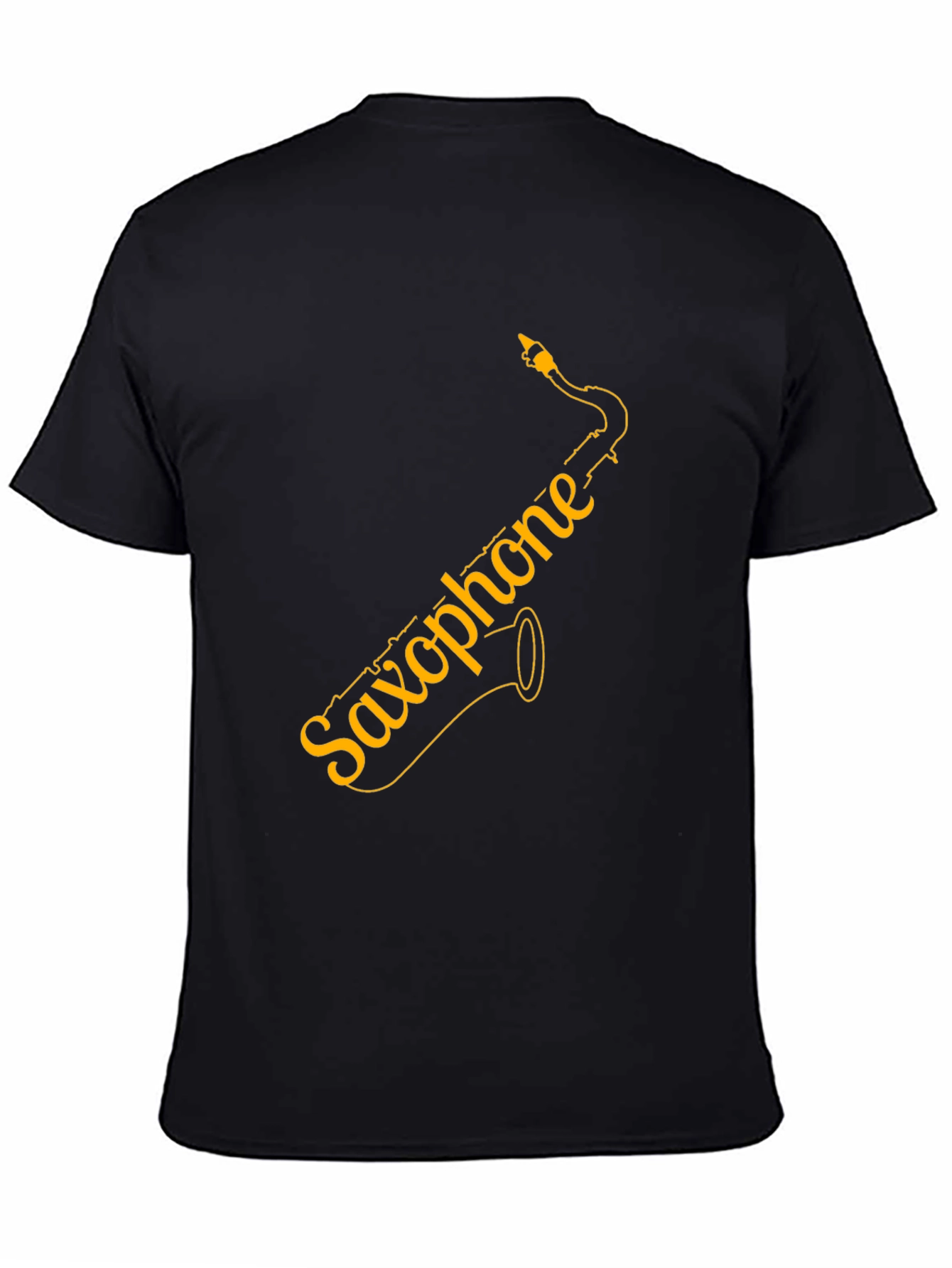 Saxophone Graphic Tee - Black Unisex T-Shirt