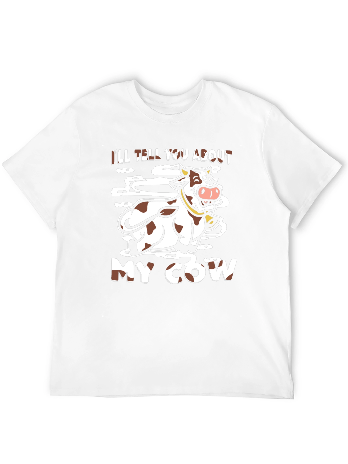 Ill Tell You About My Cow Black Graphic Tee