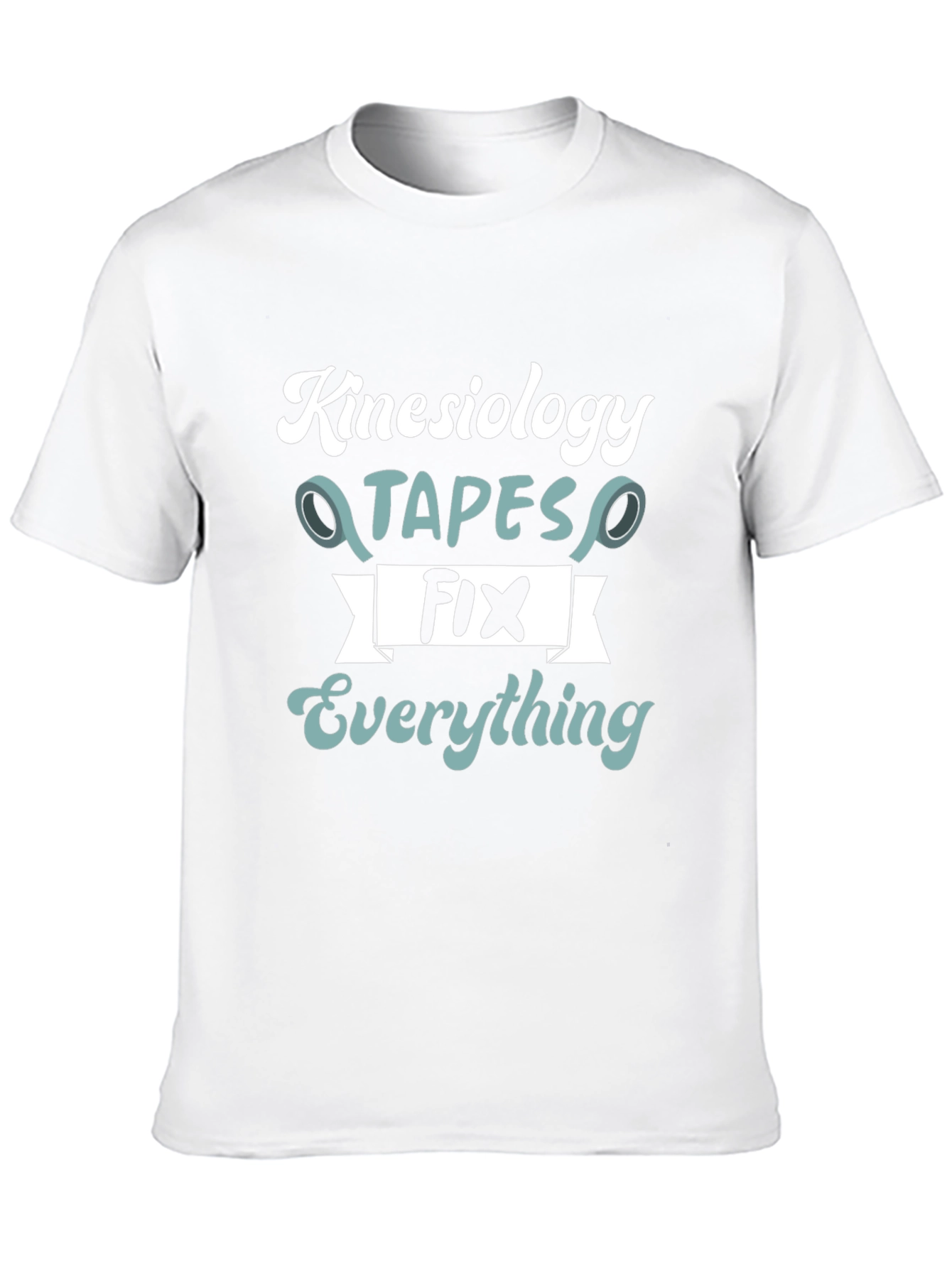 Kinesiology Tapes Fix Everything Black T-Shirt
