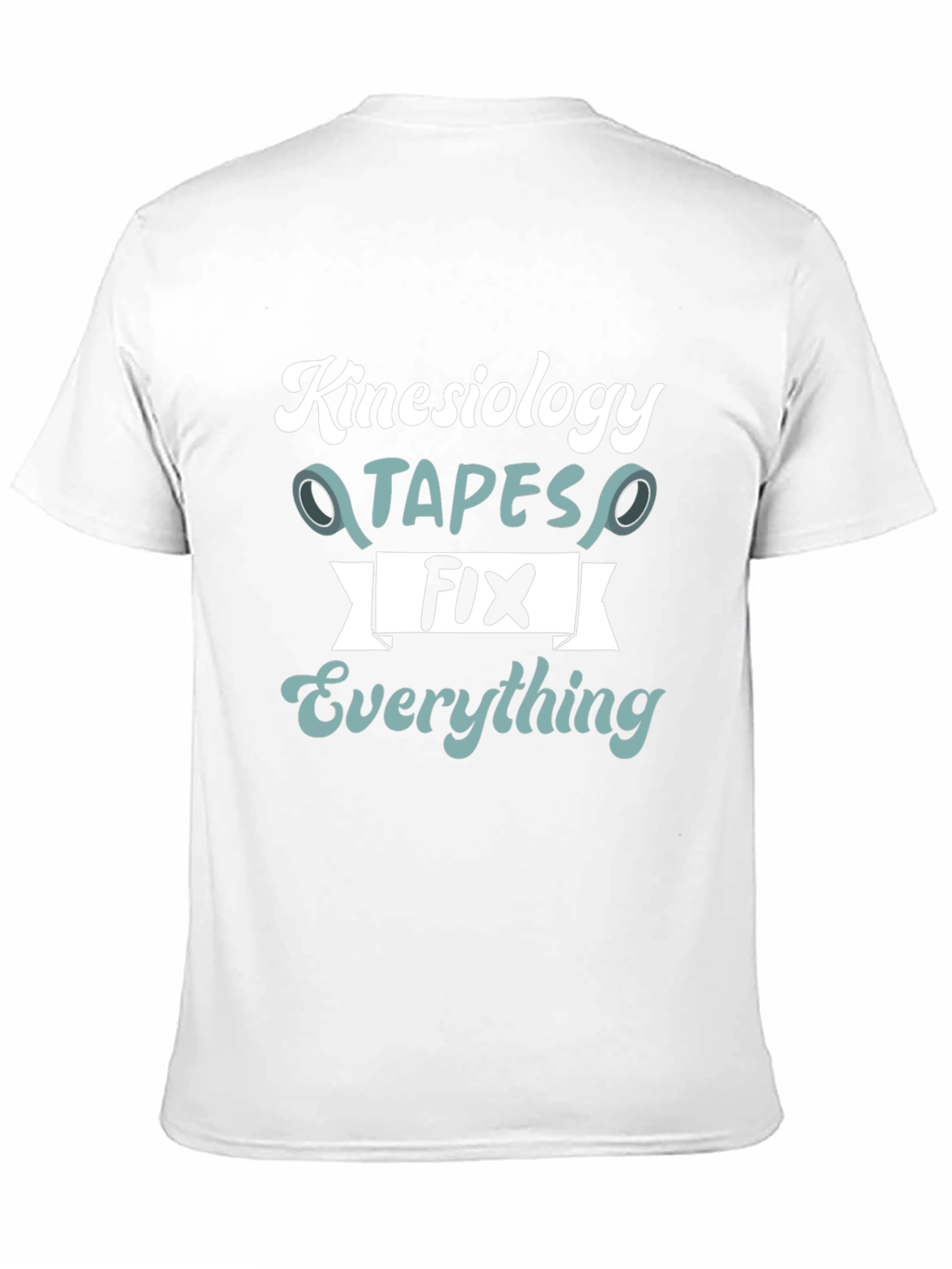 Kinesiology Tapes Fix Everything Black T-Shirt