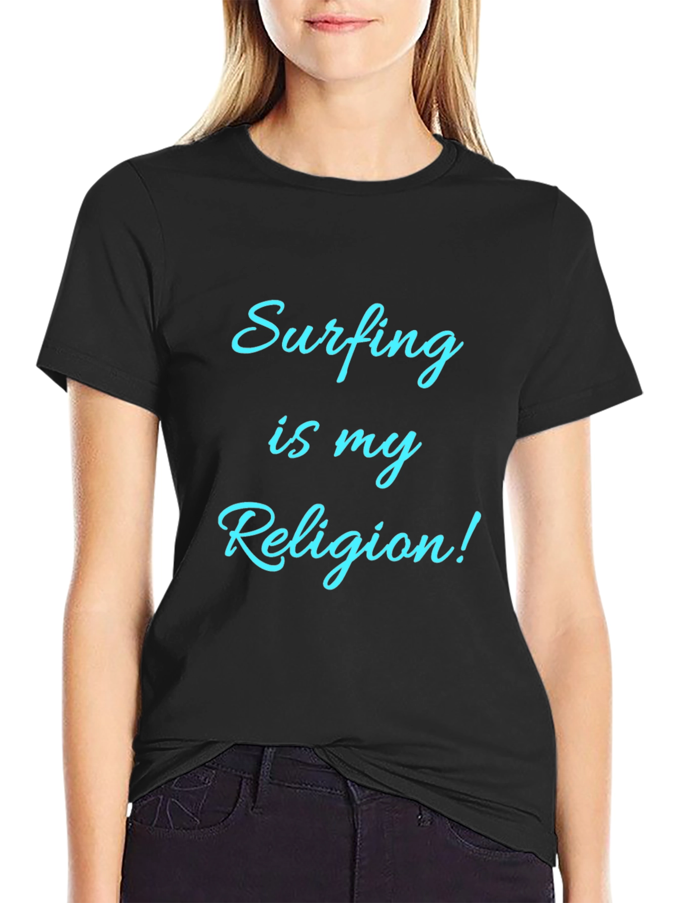 Surfing Is My Religion! Graphic T-Shirt