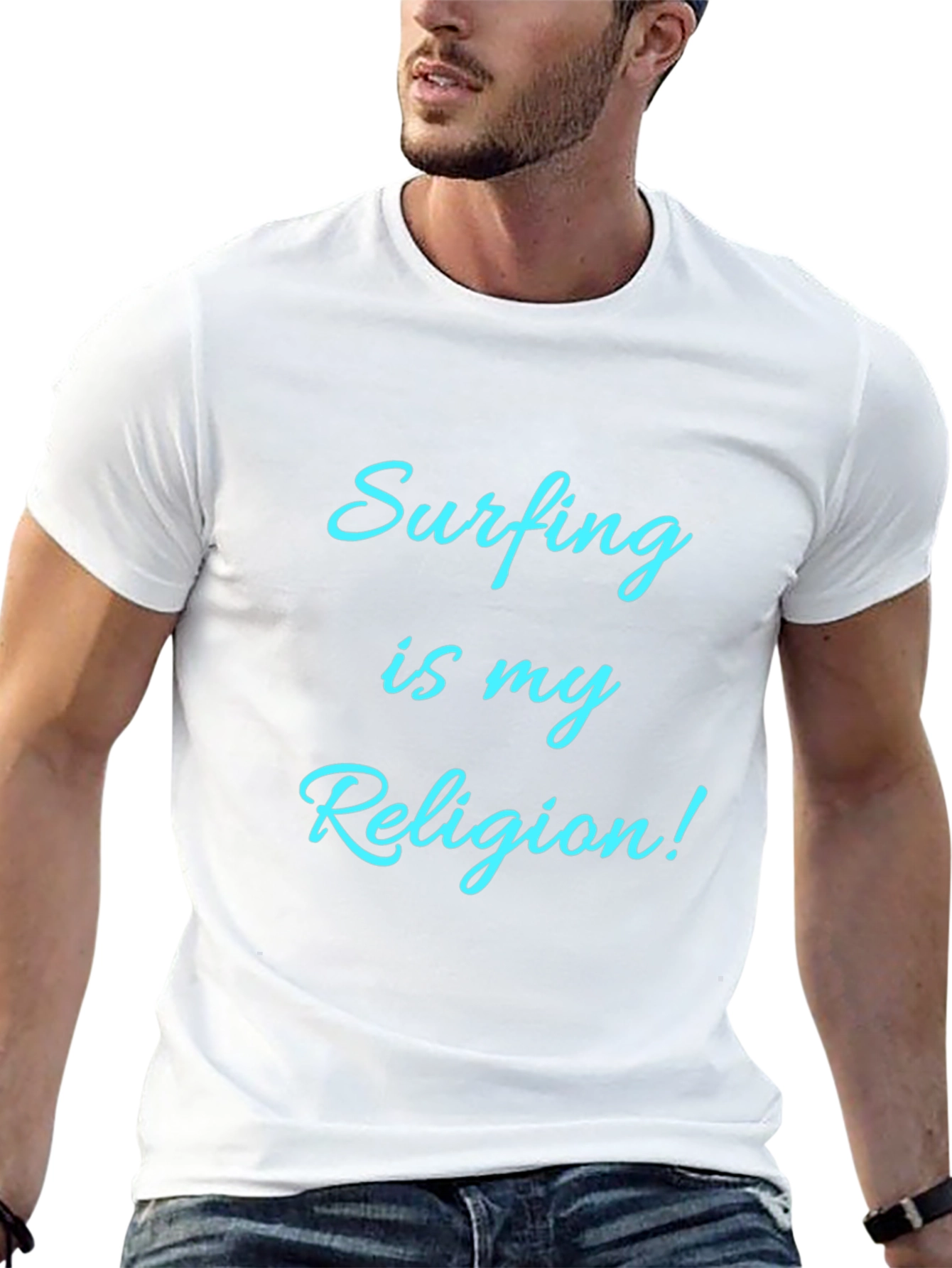 Surfing Is My Religion! Graphic T-Shirt