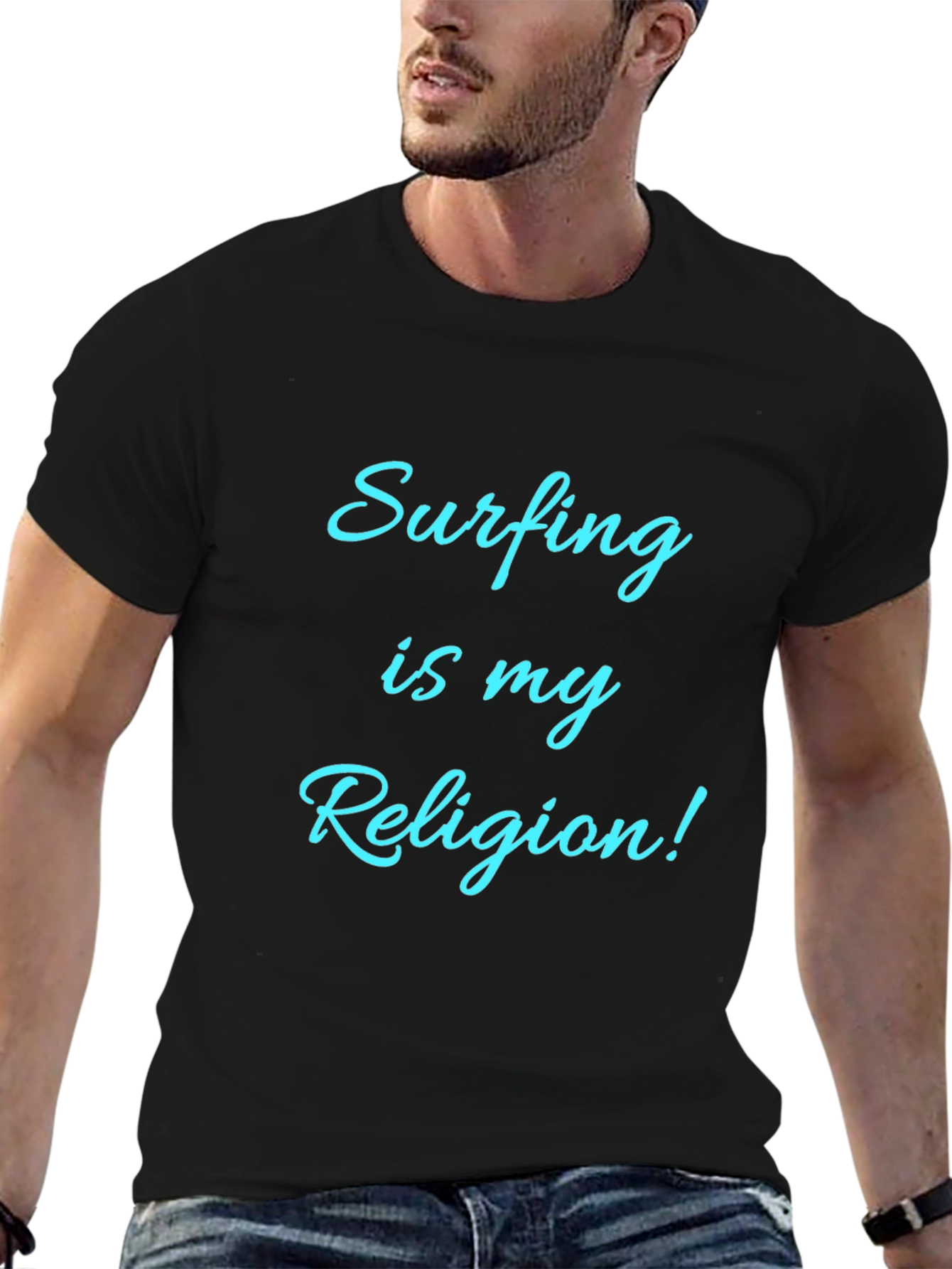 Surfing Is My Religion! Graphic T-Shirt