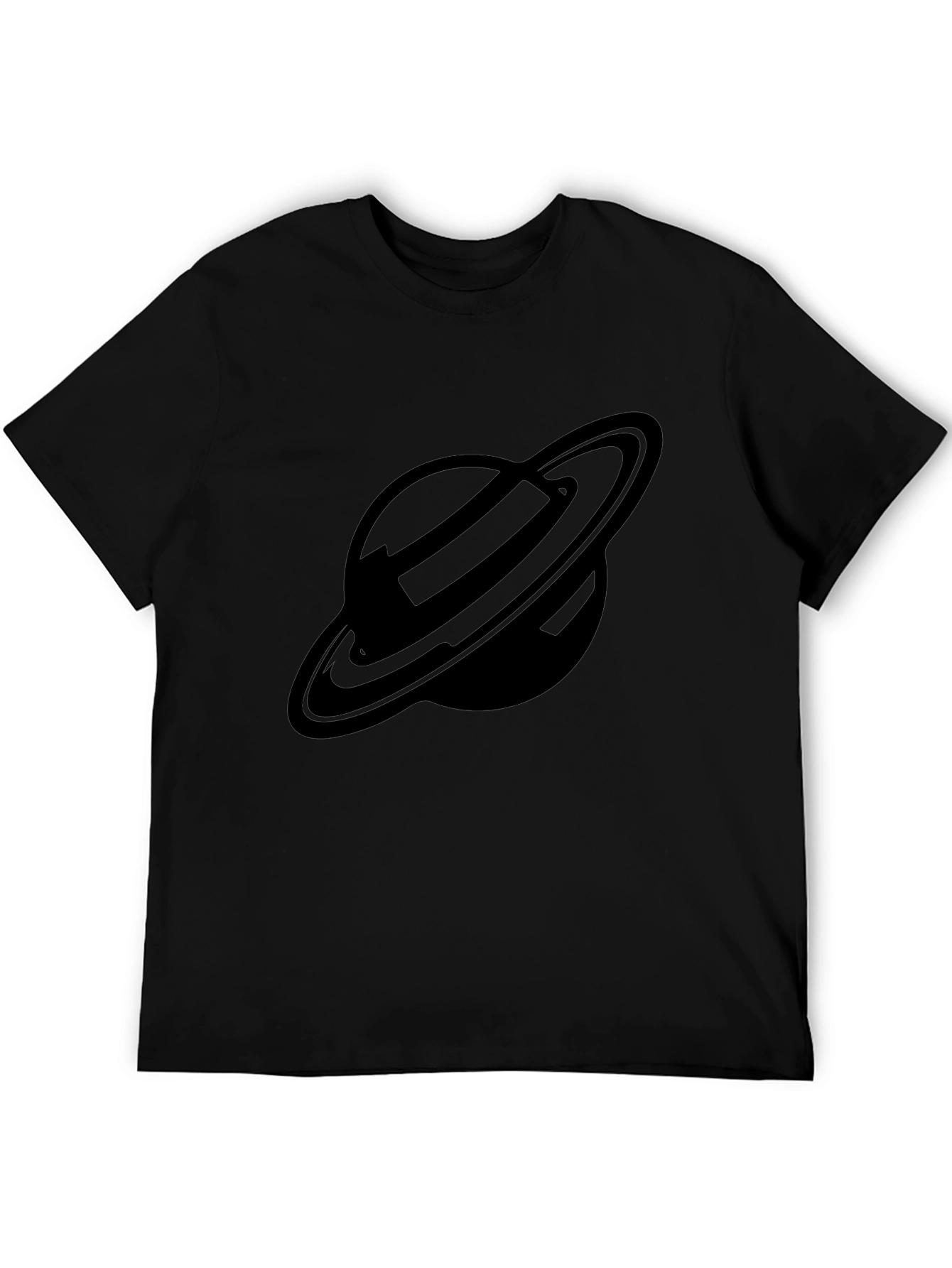 Saturn Graphic Tee - Black Planet T-Shirt