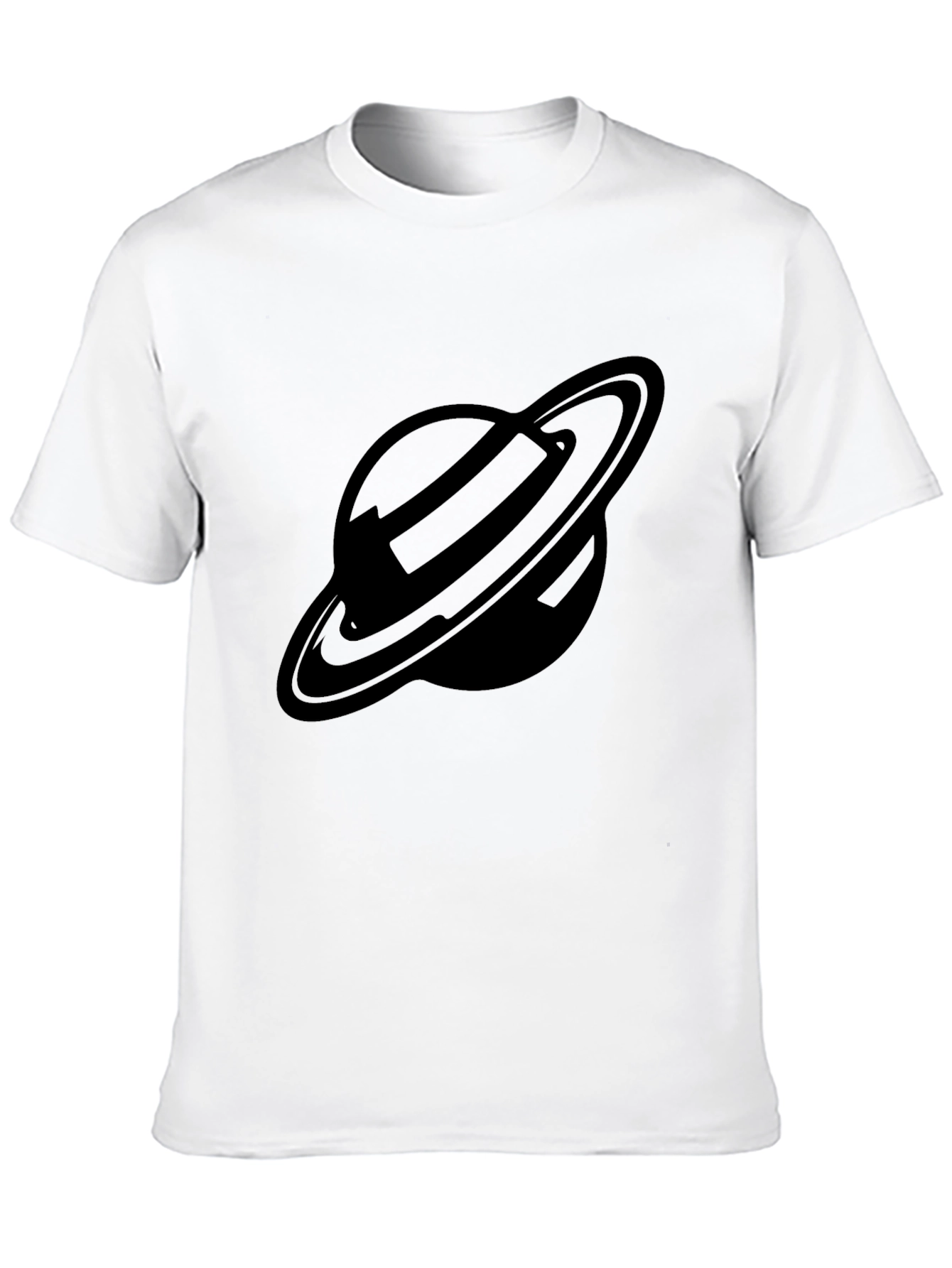 Saturn Graphic Tee - Black Planet T-Shirt