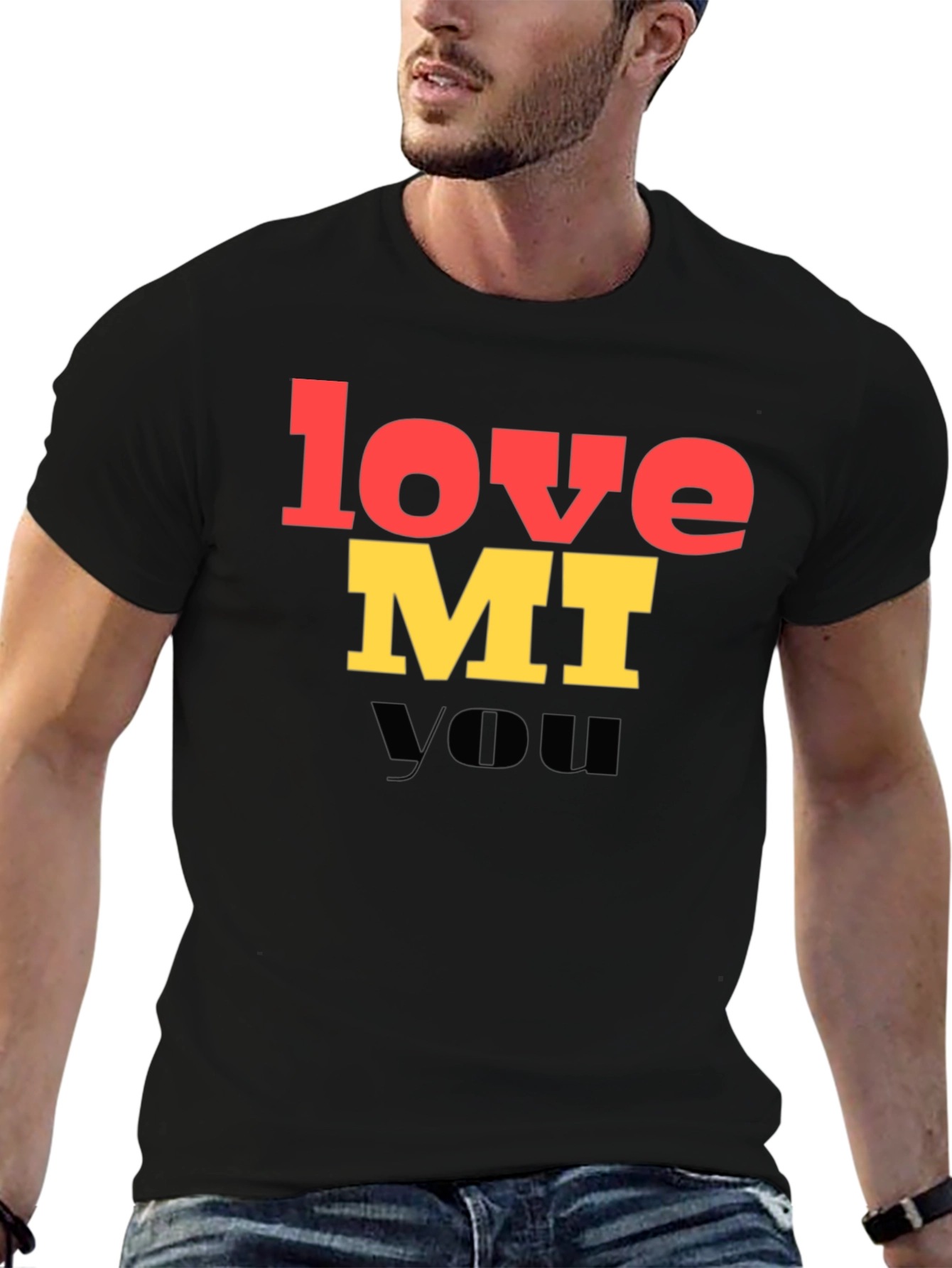 Love MI You Graphic T-Shirt - Trendy Unisex Tee