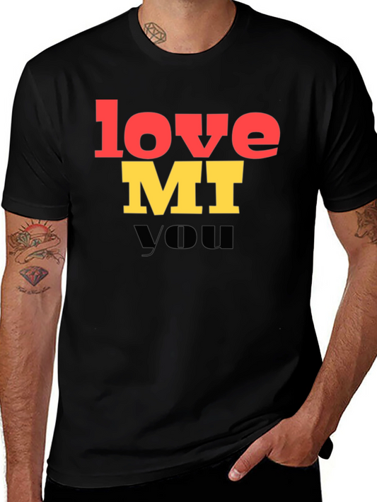 Love MI You Graphic T-Shirt - Trendy Unisex Tee