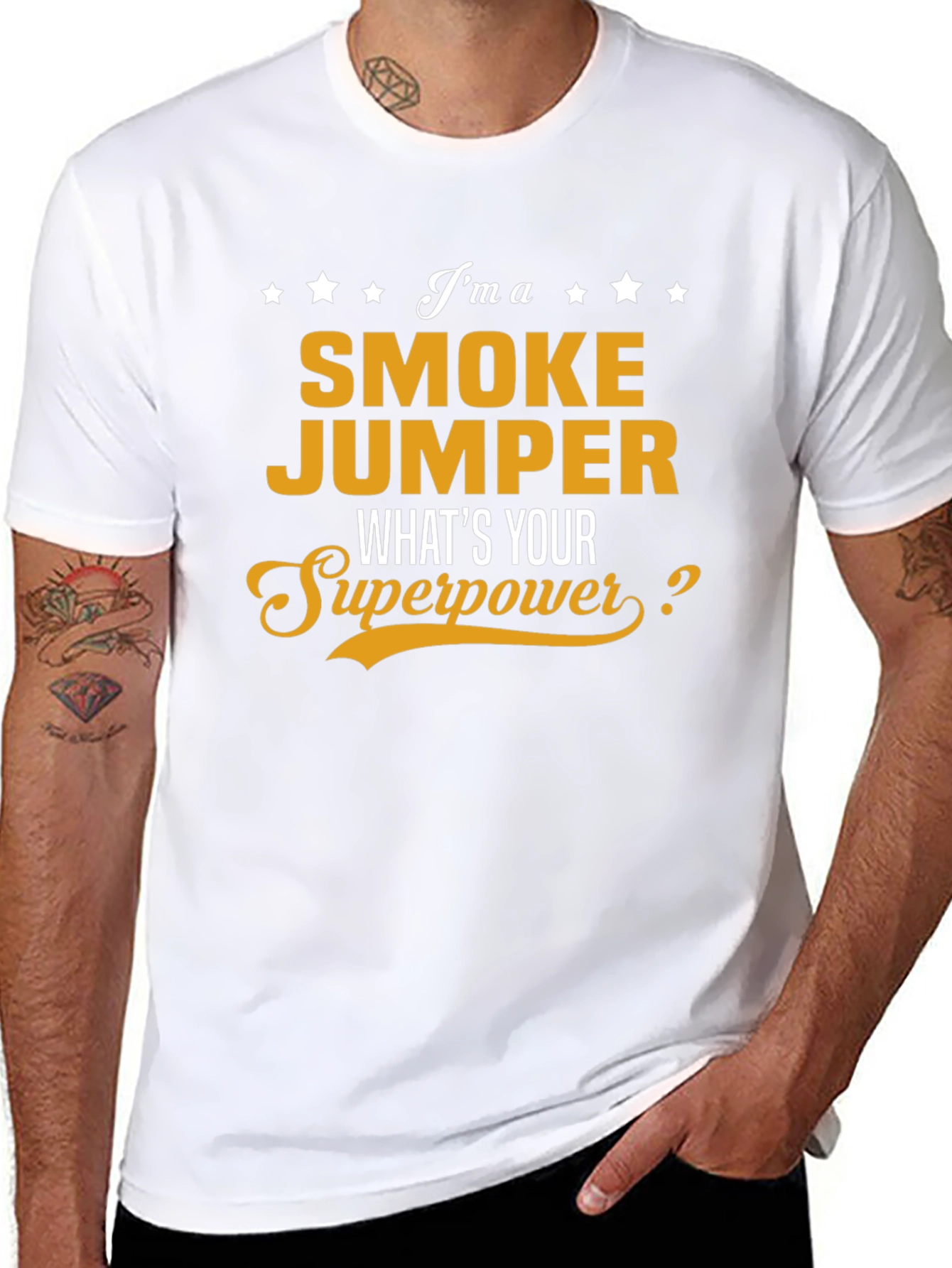 Smoke Jumper Superpower Black T-Shirt