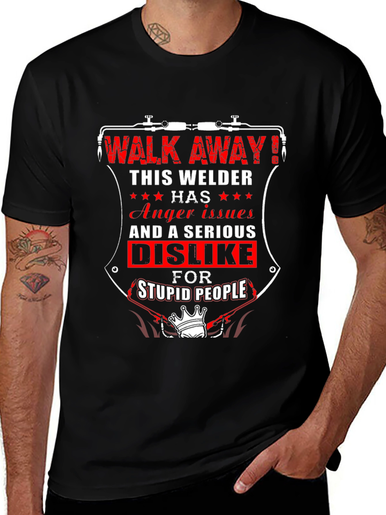 Welder Attitude T-Shirt - Walk Away!