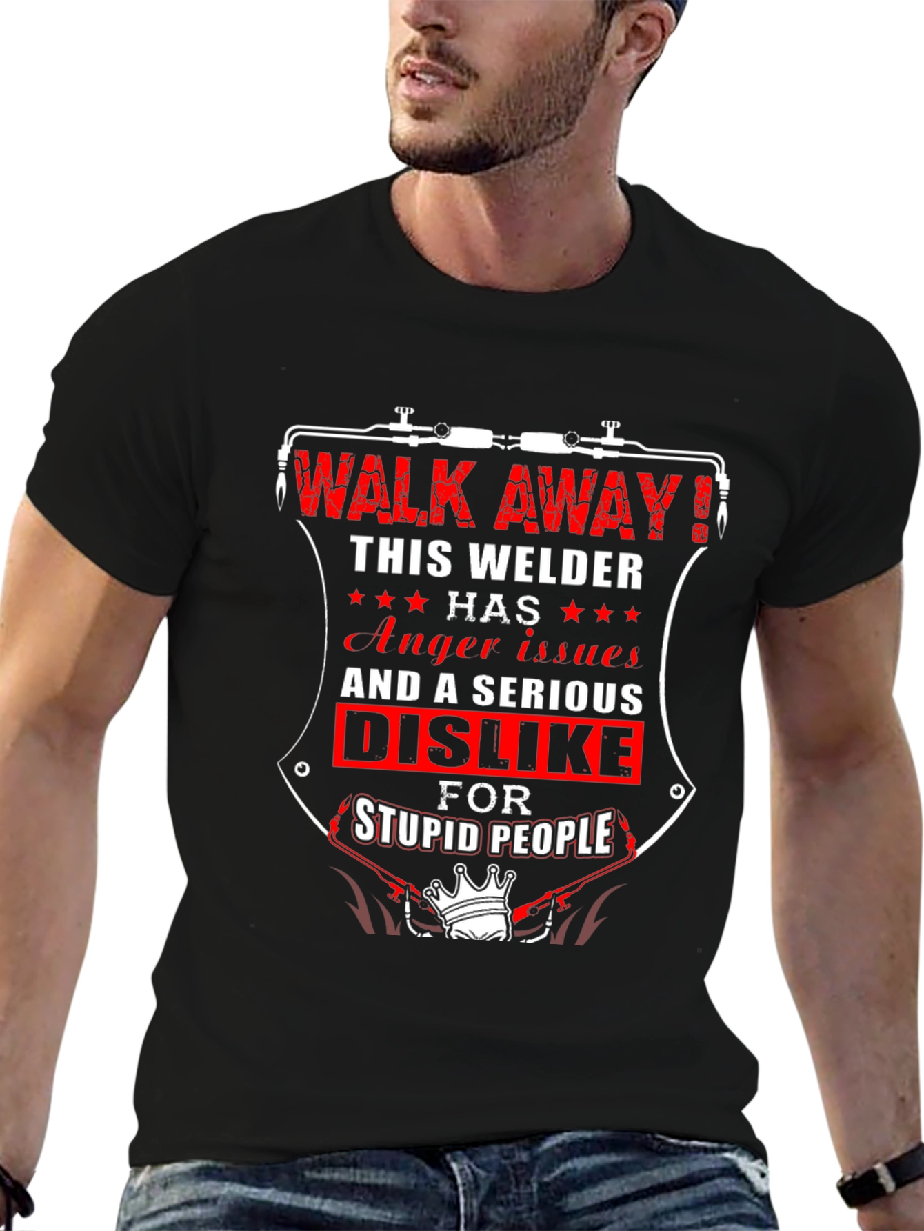 Welder Attitude T-Shirt - Walk Away!