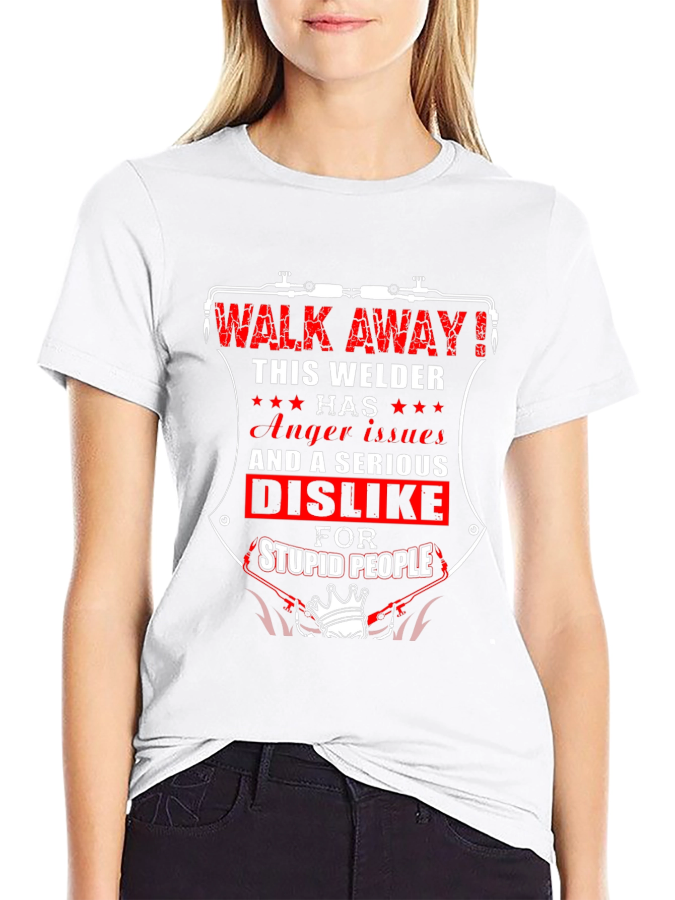 Welder Attitude T-Shirt - Walk Away!