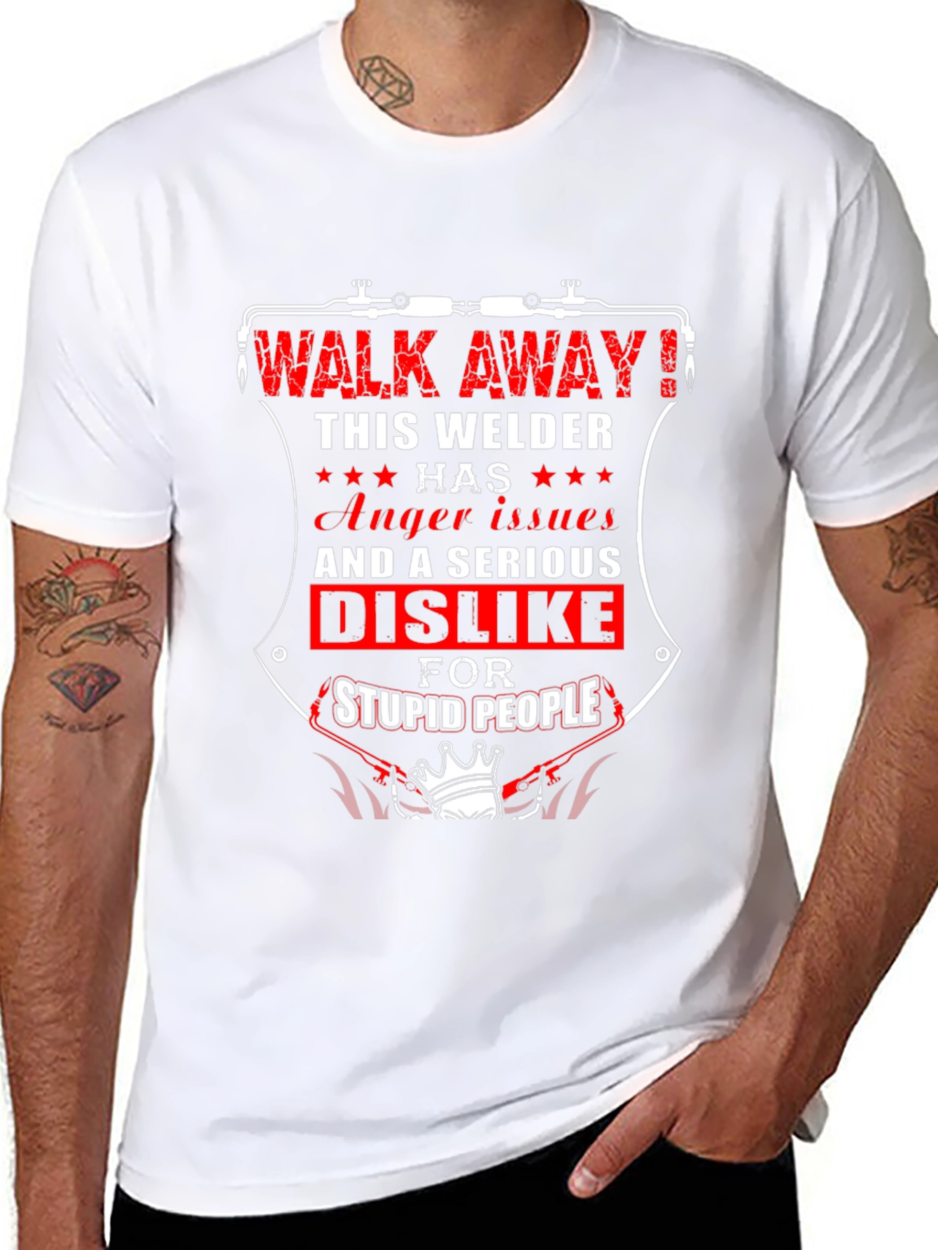 Welder Attitude T-Shirt - Walk Away!