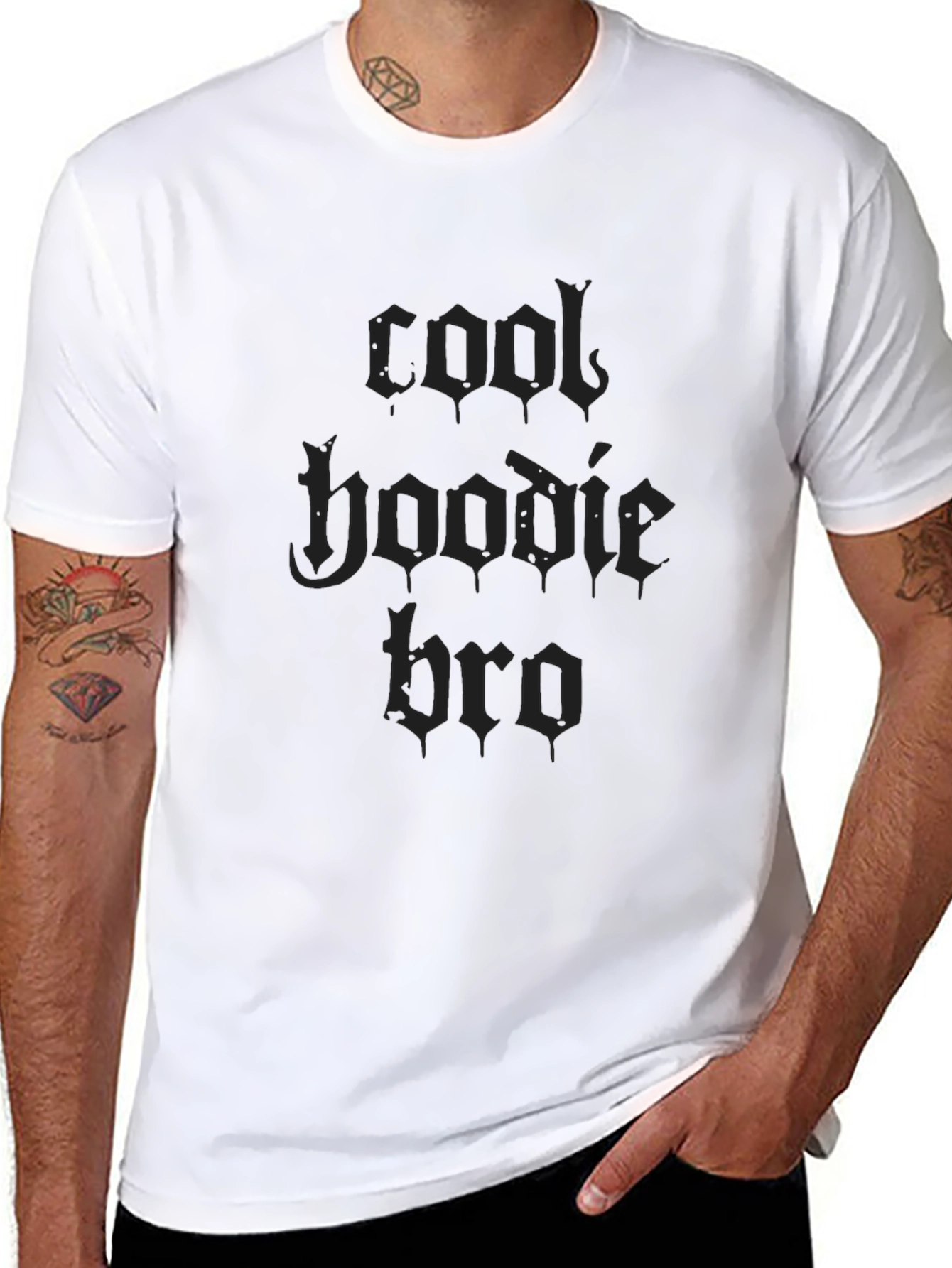Cool Hoodie Bro Black T-Shirt
