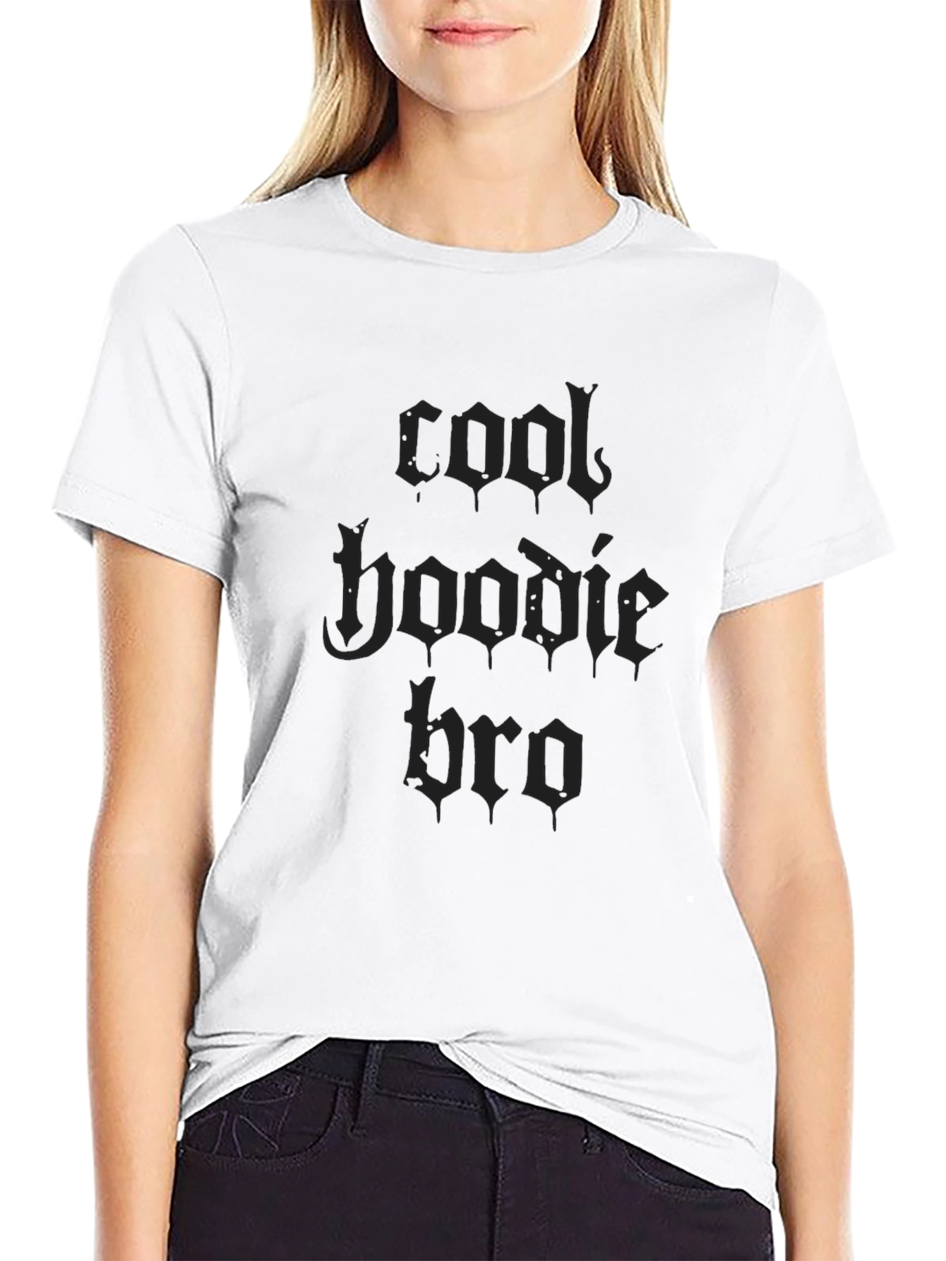 Cool Hoodie Bro Black T-Shirt