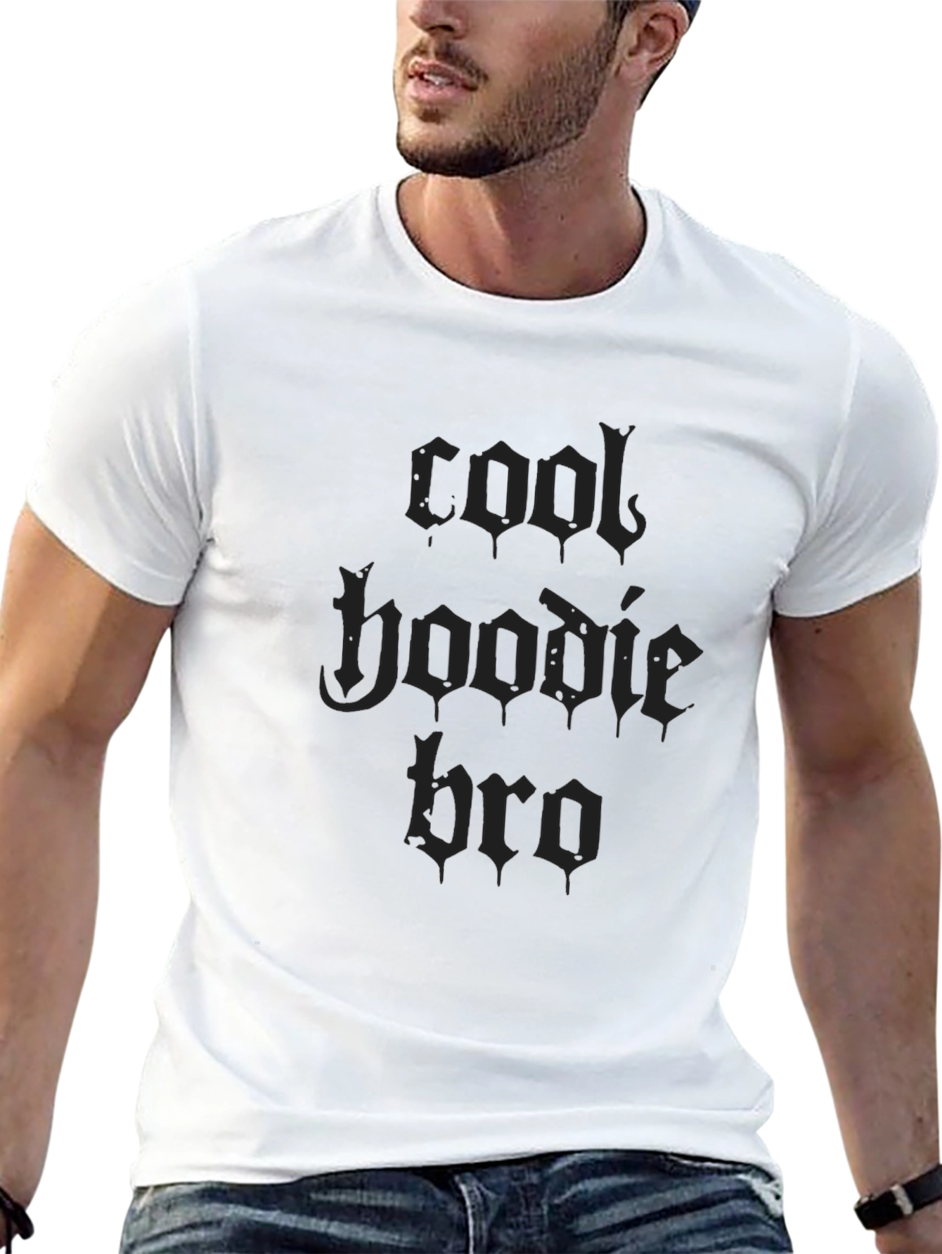 Cool Hoodie Bro Black T-Shirt