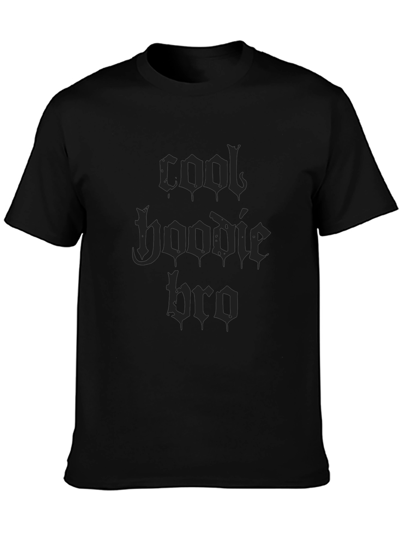 Cool Hoodie Bro Black T-Shirt