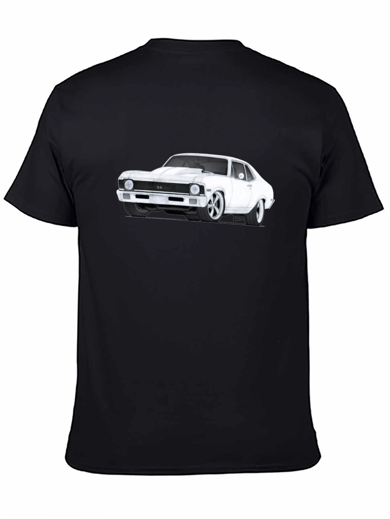 Classic Car Graphic T-Shirt - Black