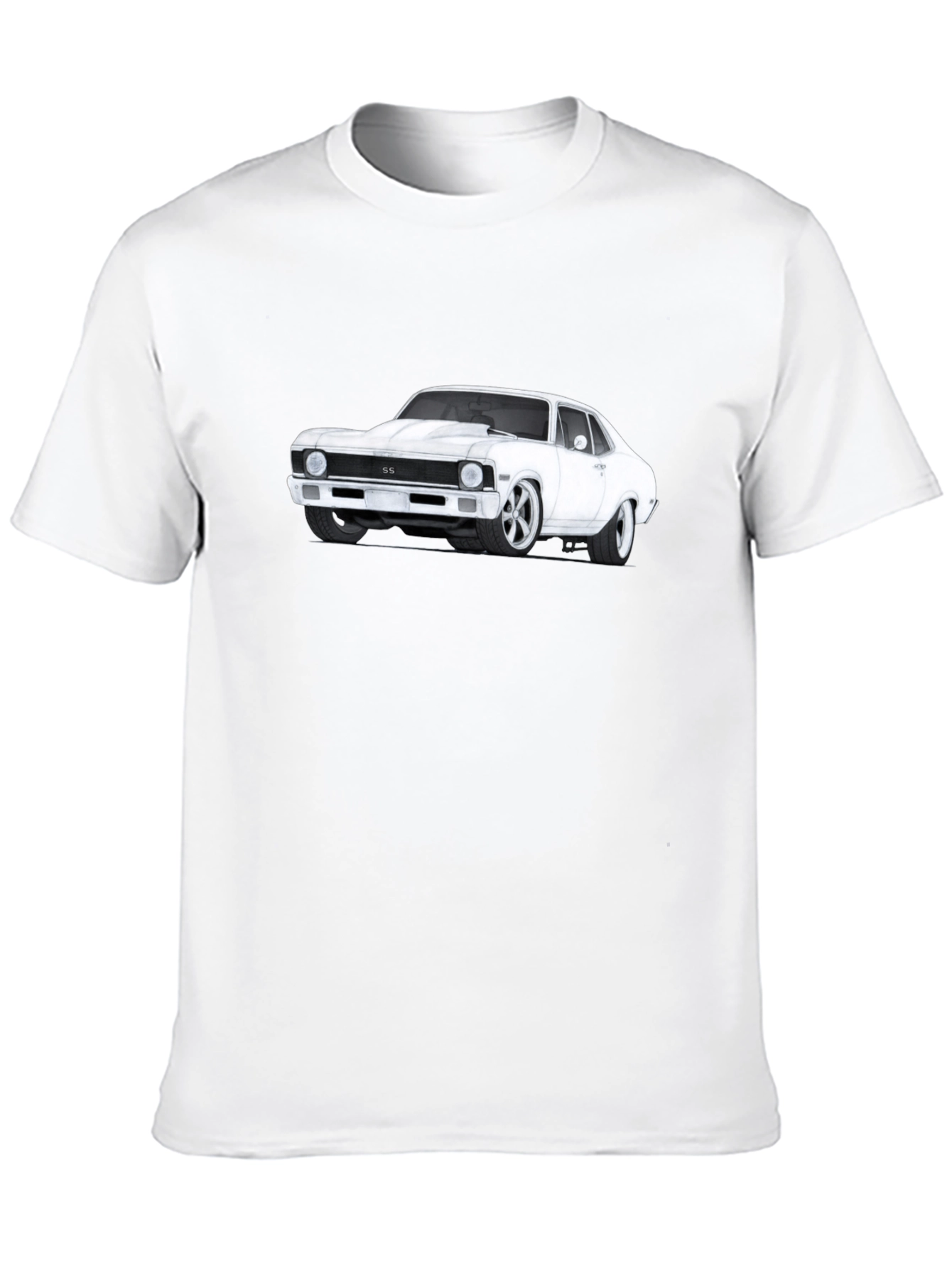 Classic Car Graphic T-Shirt - Black
