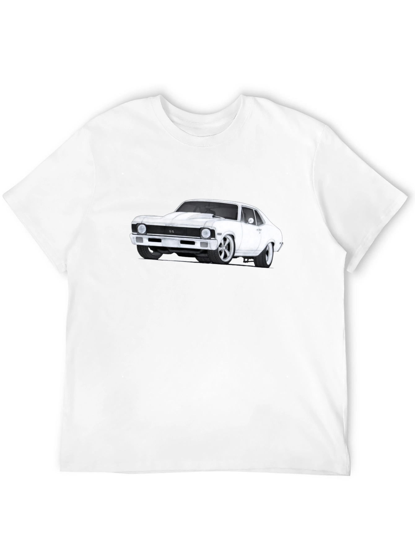 Classic Car Graphic T-Shirt - Black
